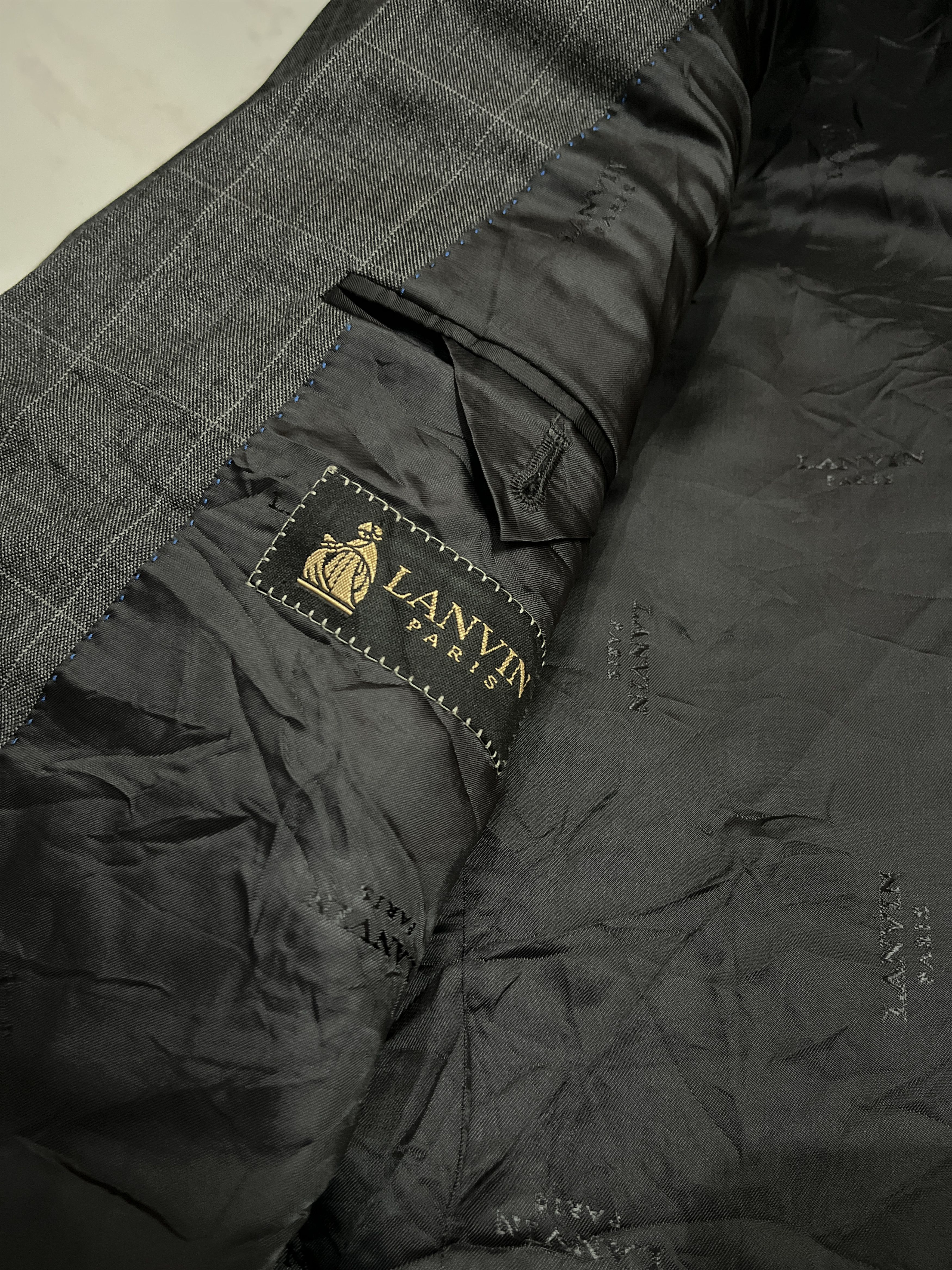 Lanvin Lanvin Paris Made in Italy Plaid Wool Blazer Size 42R - 9 Thumbnail