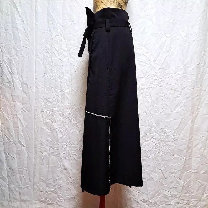 Y's Y's size 1 Dark Temperament Wool Asymmetric Weight Belt Dis Size 23" - 3 Thumbnail