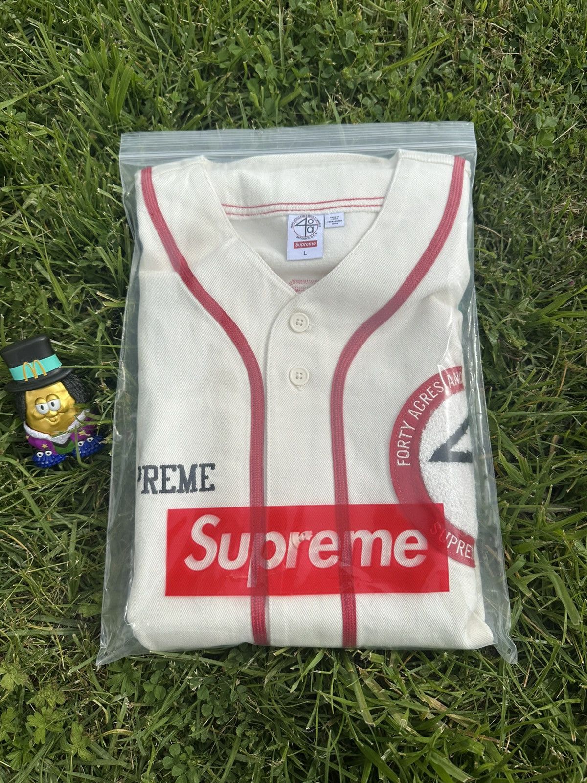 Supreme x 40 Acres Twill Baseball Jersey（Supreme 40 acres