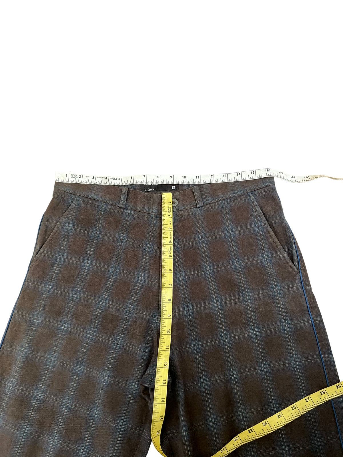 Vintage SAMPLE DESIGN WORKS Japan Shadow Plaid Cargo Trouser Pant Size US 32 / EU 48 - 3 Thumbnail