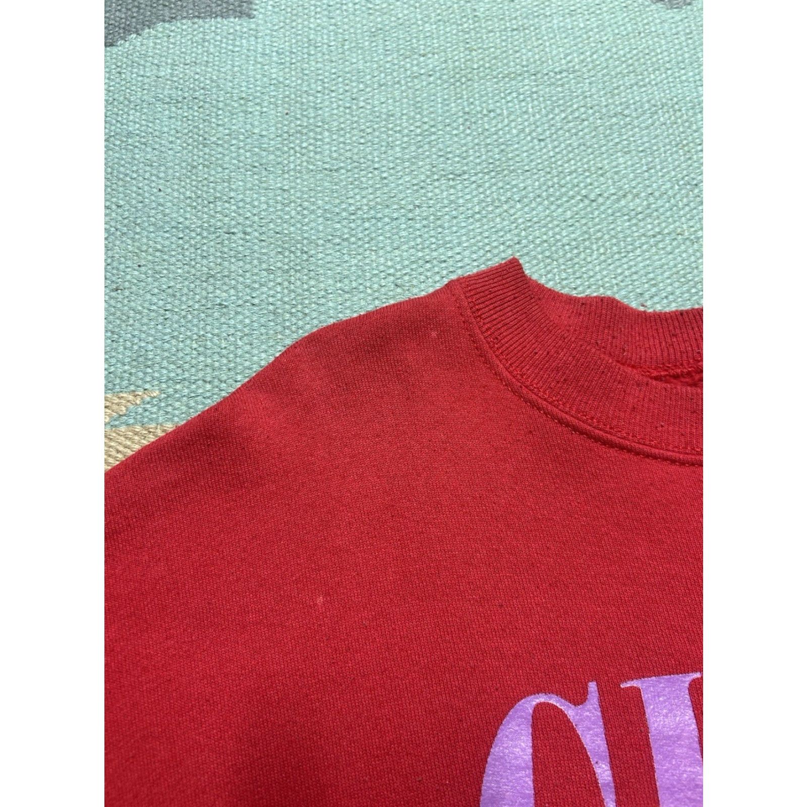 Guess VINTAGE GUESS Sweatshirt 90s Logo Pullover Large Red Mens Crewneck 80s 90s 1990s Spell Out Size US L / EU 52-54 / 3 - 5 Thumbnail