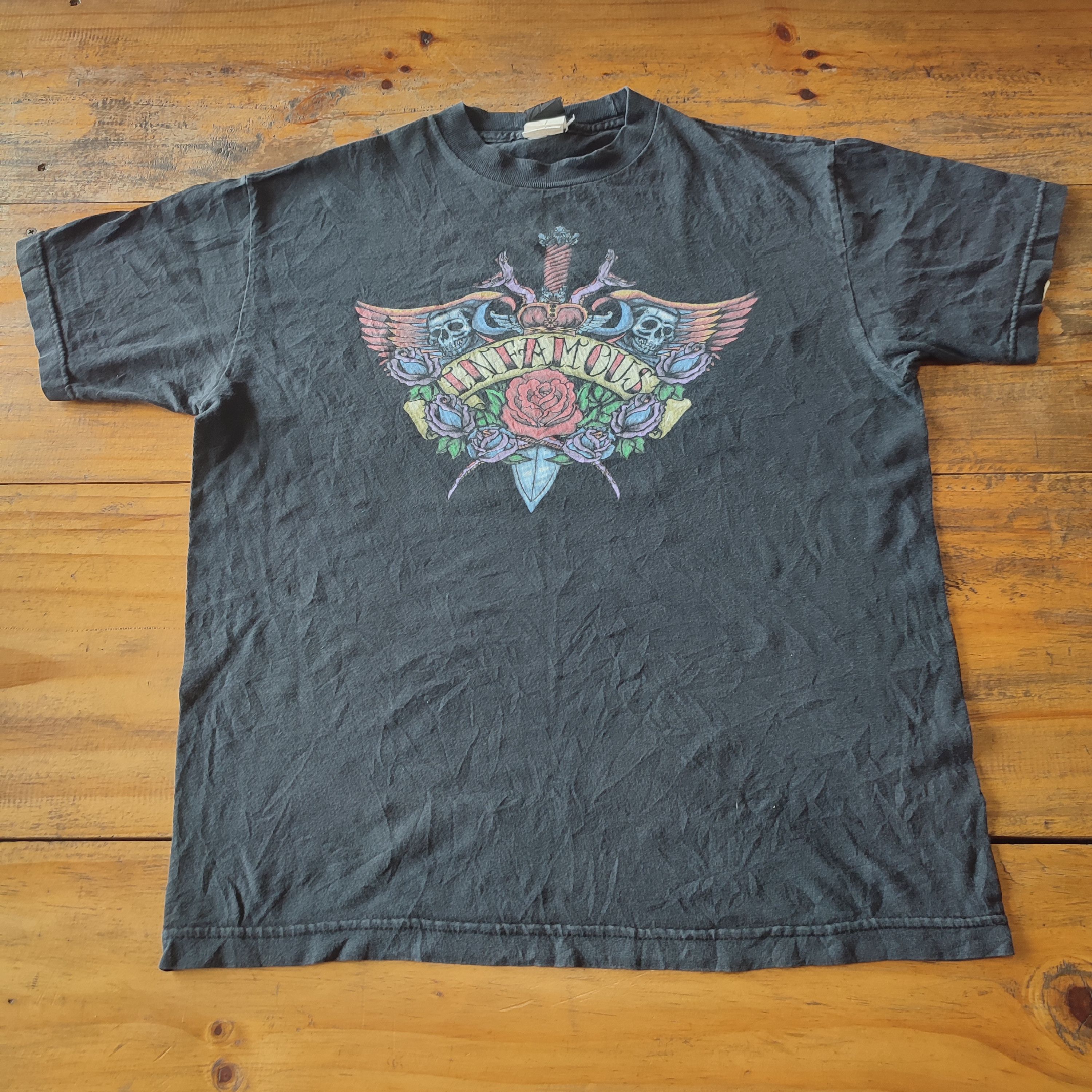 Vintage 🔥Very Rare🔥Vintage INFAMOUS Y2K Emo Old school Tattoos Size US M / EU 48-50 / 2 - 1 Thumbnail