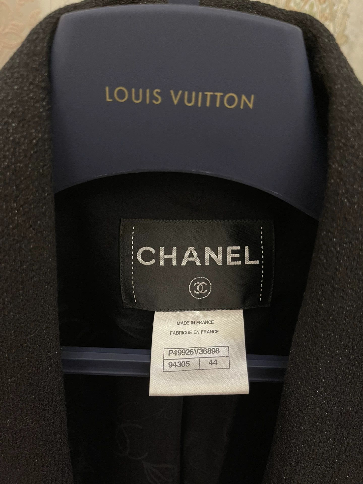 Chanel Chanel Classic Black Wool Jacket Size 44 Size L / US 10 / IT 46 - 3 Thumbnail