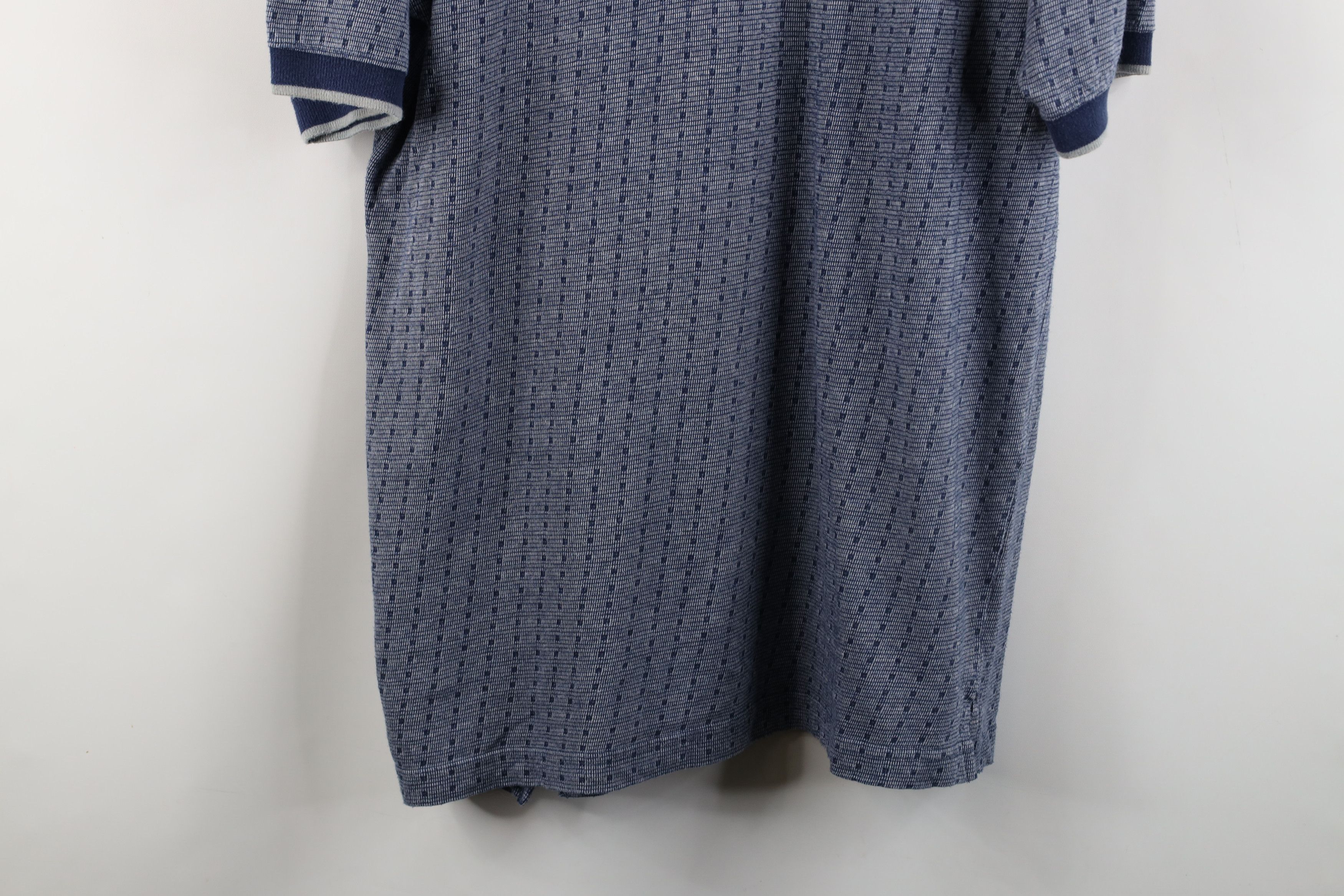 Vintage Vintage 90s Streetwear Geometric Knit Collared Golf Polo Size US L / EU 52-54 / 3 - 3 Thumbnail