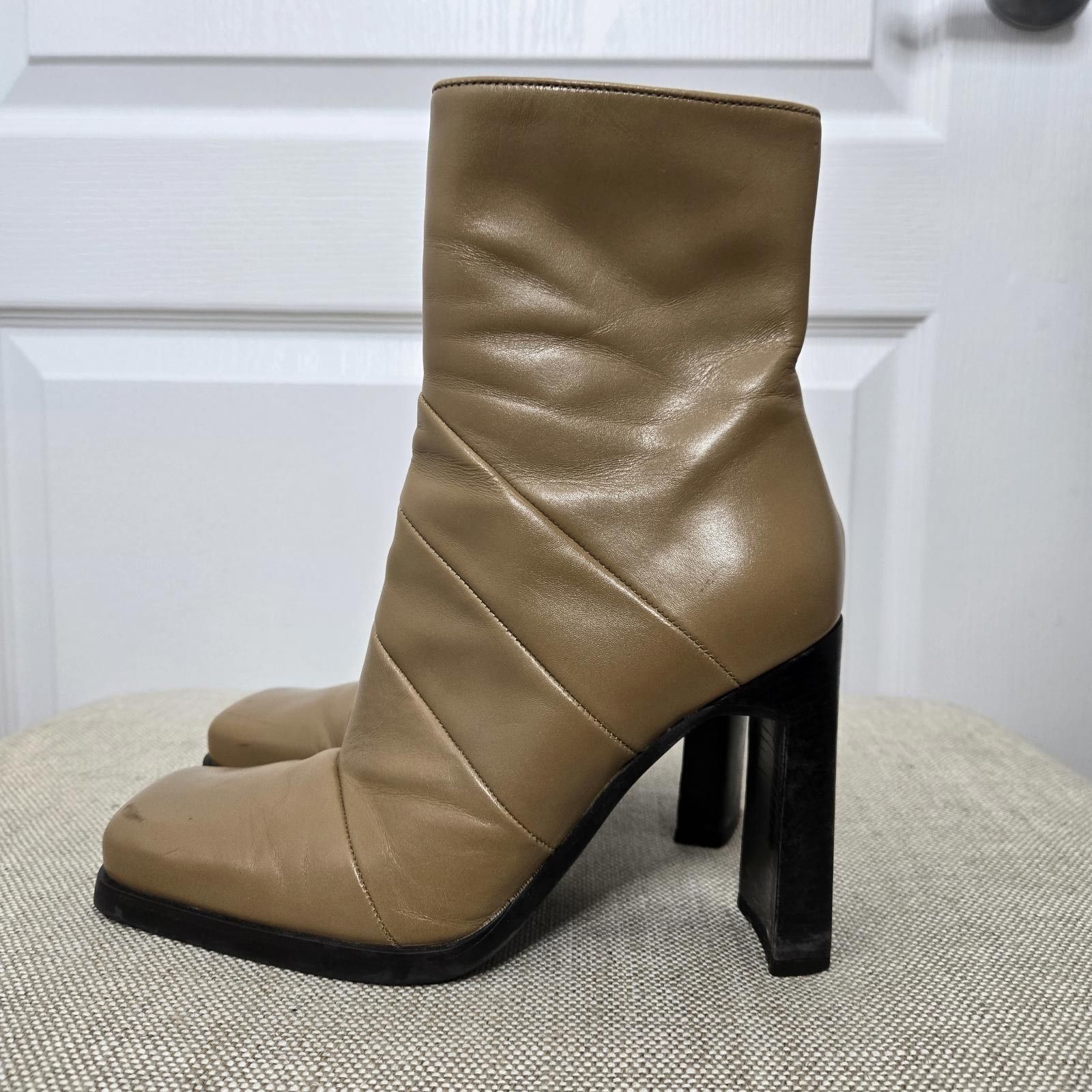 Aldo Y2K Aldo Booties Leather Square Toe Size US 8 / IT 38 - 6 Thumbnail