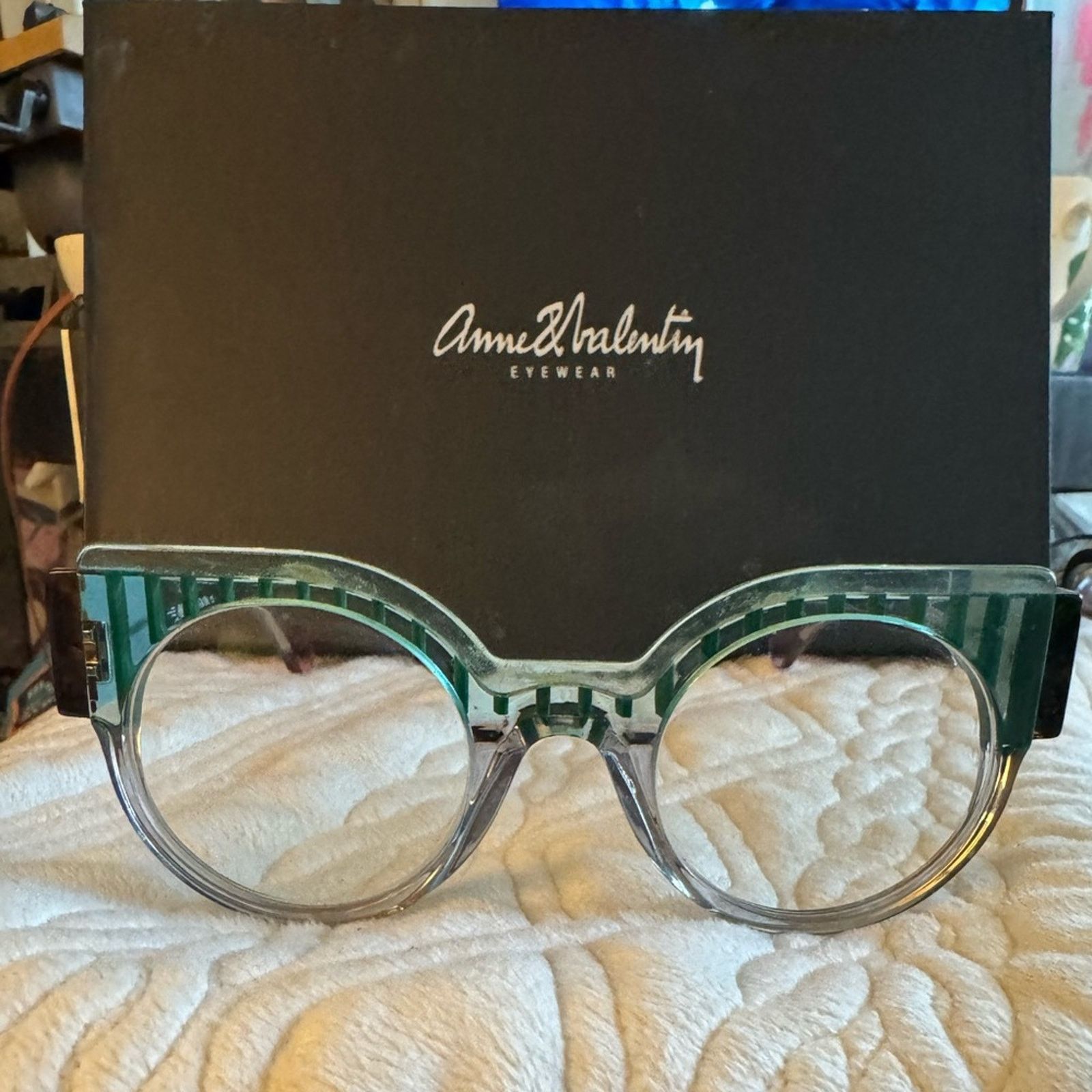 Anne & Valentin Anne & Valentin Green / Black and clear striped handmade Size ONE SIZE - 2 Thumbnail