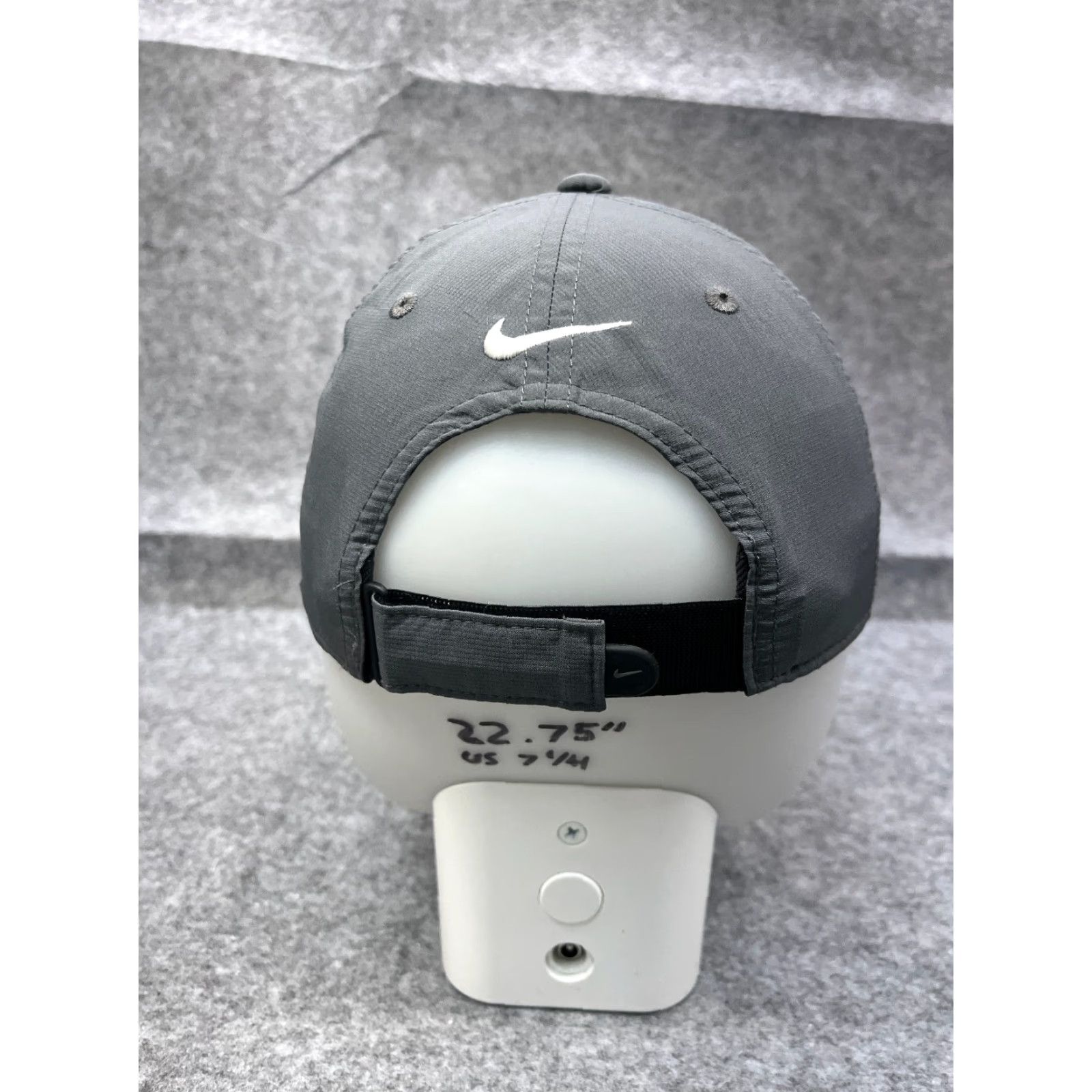 Nike Nike Golf Hat Cap Strap Back One Size Adult Gray 100% Polyester Adjustable Bear Logo Nike Hat Golf Mens Cap Size ONE SIZE - 6 Thumbnail