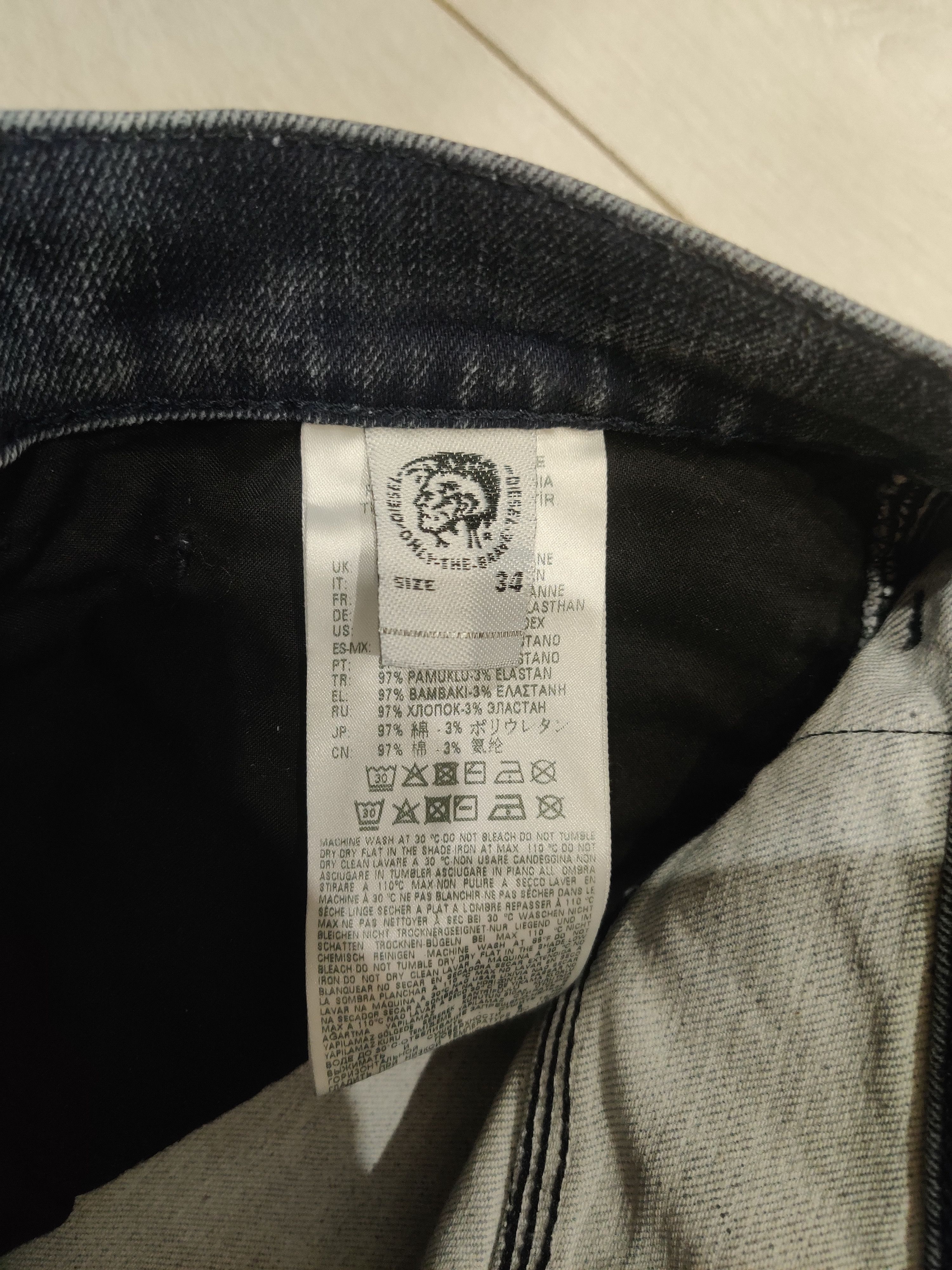Diesel Vintage Diesel Carpenter Smoky Grey Jeans Size US 34 / EU 50 - 6 Thumbnail