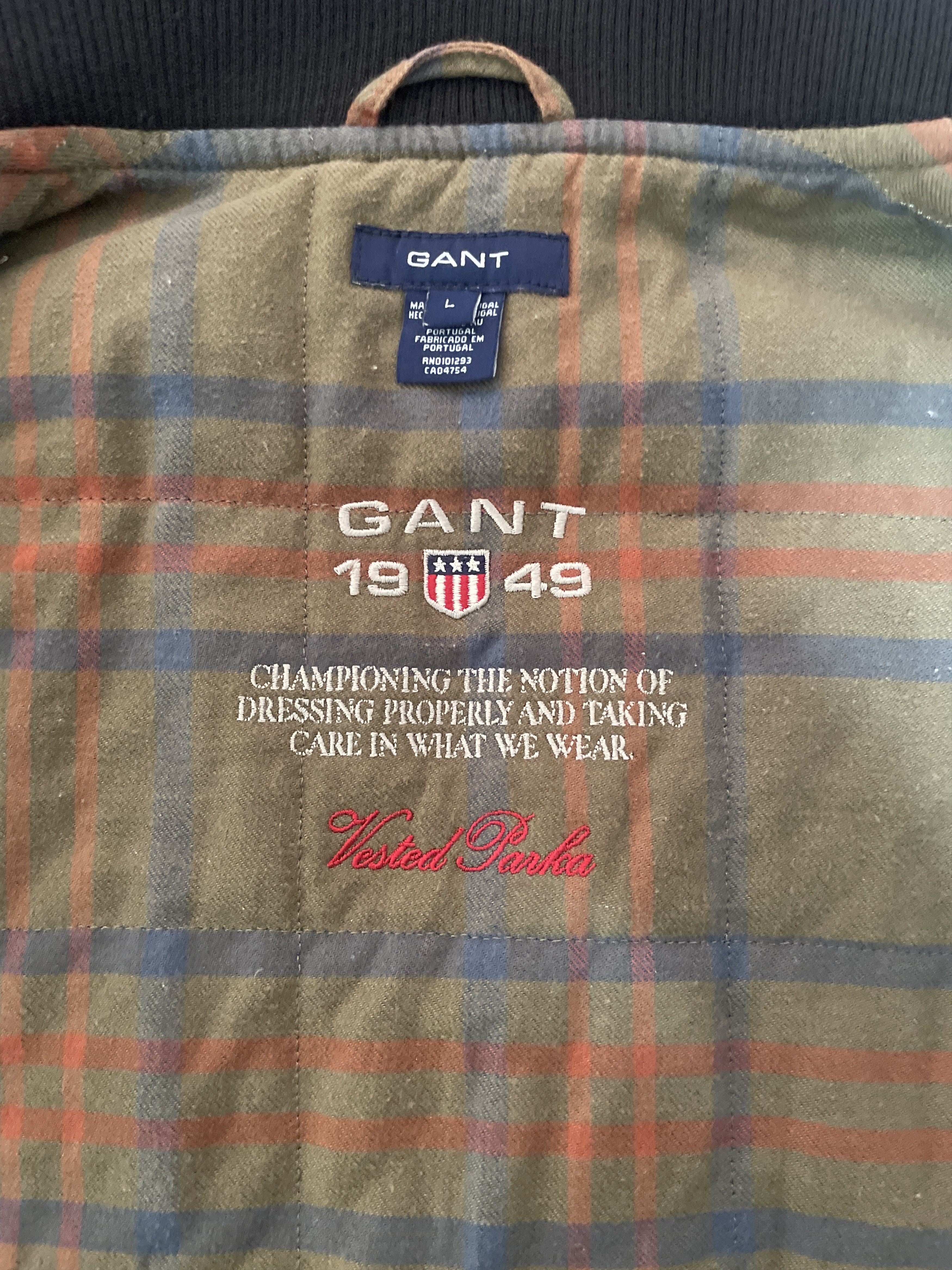 Gant Mens Gant Vest Bomber Style Size US L / EU 52-54 / 3 - 2 Thumbnail