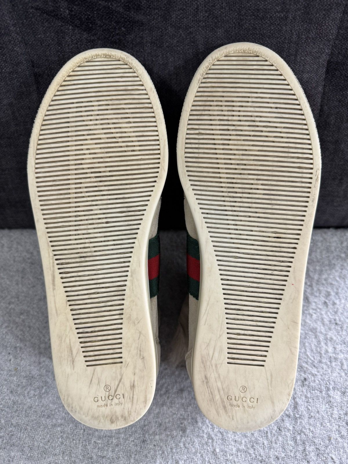 Gucci Gucci Ace High Top Mongolian Lambskin Sneakers Fur 36 Size US 6 / IT 36 - 12 Thumbnail
