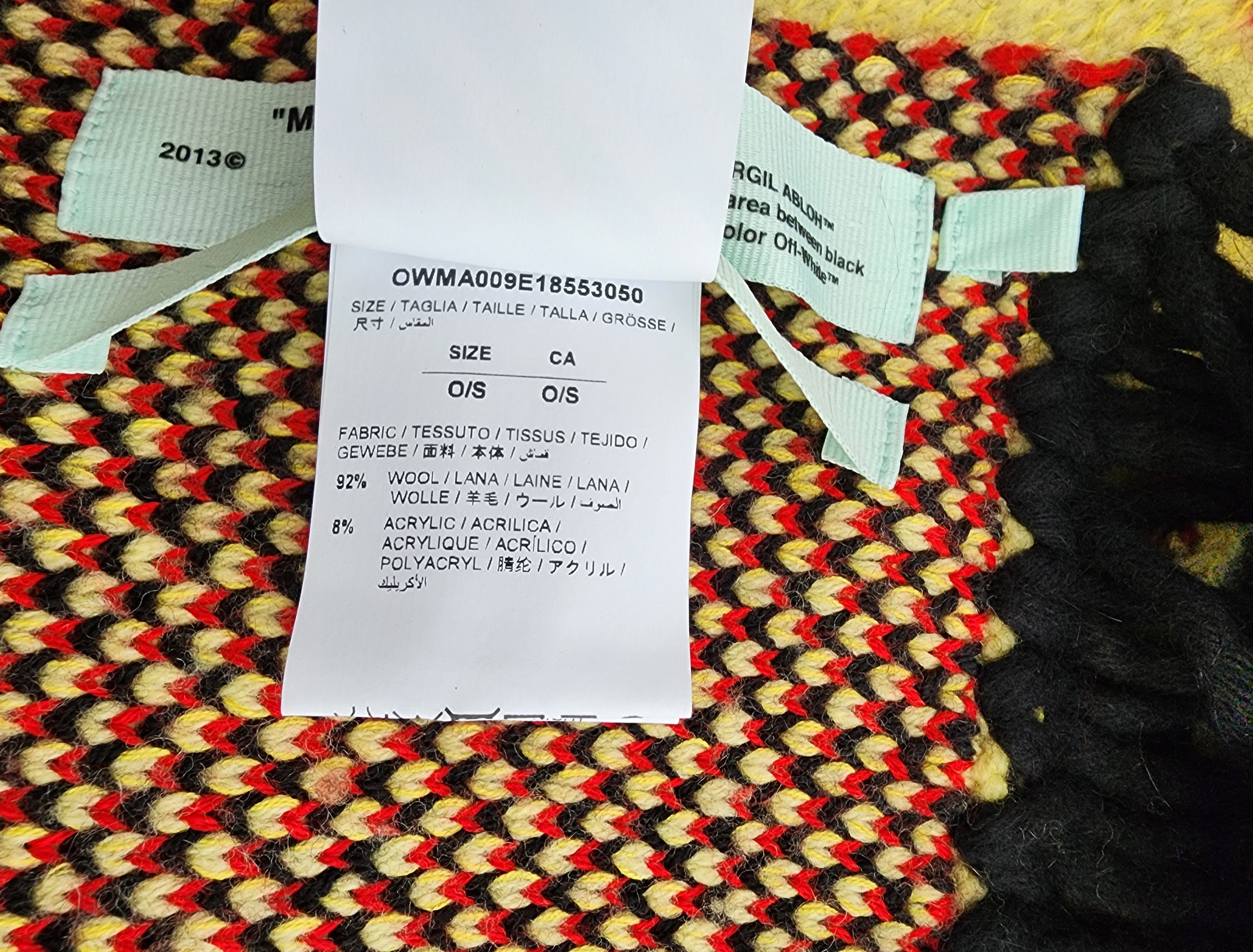 Off-White × Virgil Abloh Off-White knit industrial scarf - MADE IN ITALY Size ONE SIZE - 3 Thumbnail