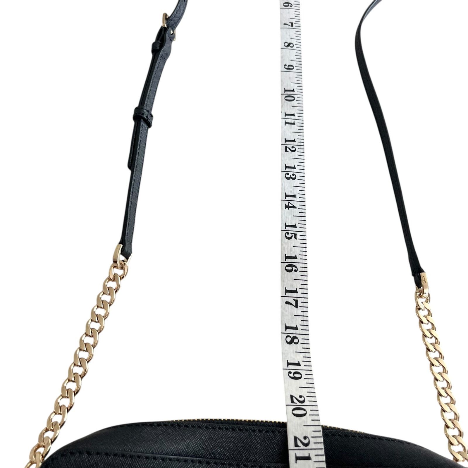 Michael Kors Michael Kors Black Jet Set Large Saffiano Crossbody Bag Size ONE SIZE - 13 Thumbnail