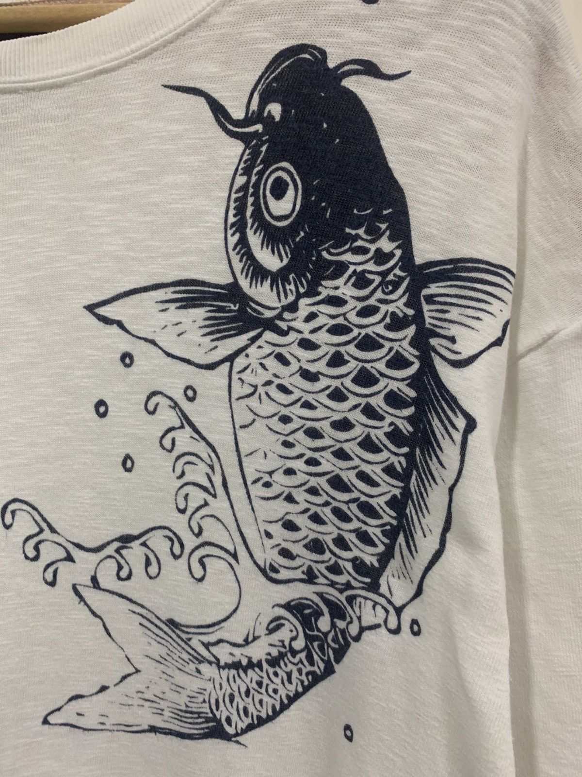 Japanese Brand Fish Koi Japanese Sukajan Tattoos T-Shirt Size US L / EU 52-54 / 3 - 5 Thumbnail