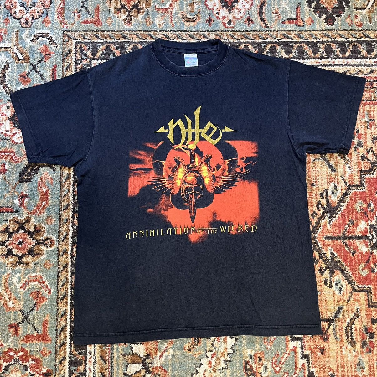 Nile Annihilation of the Wicked Tour Promo Large Band Shirt