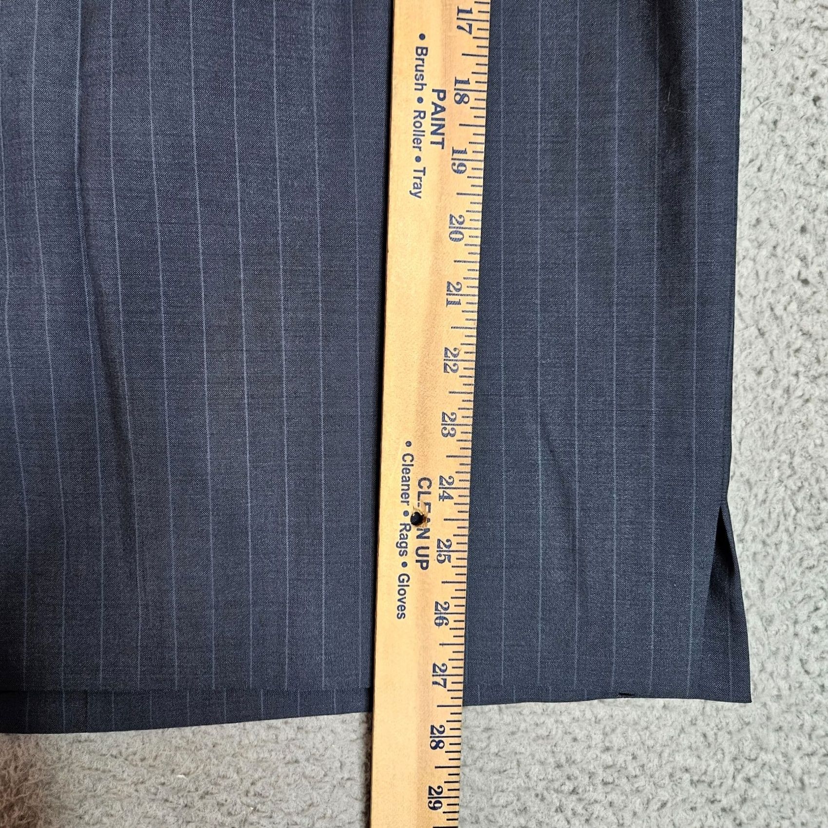 Vintage TALORA MARINE/PERI Women's dark Blue Stripes A-line Skirt Size 14 NEW Size 36" / US 14 / IT 50 - 6 Thumbnail