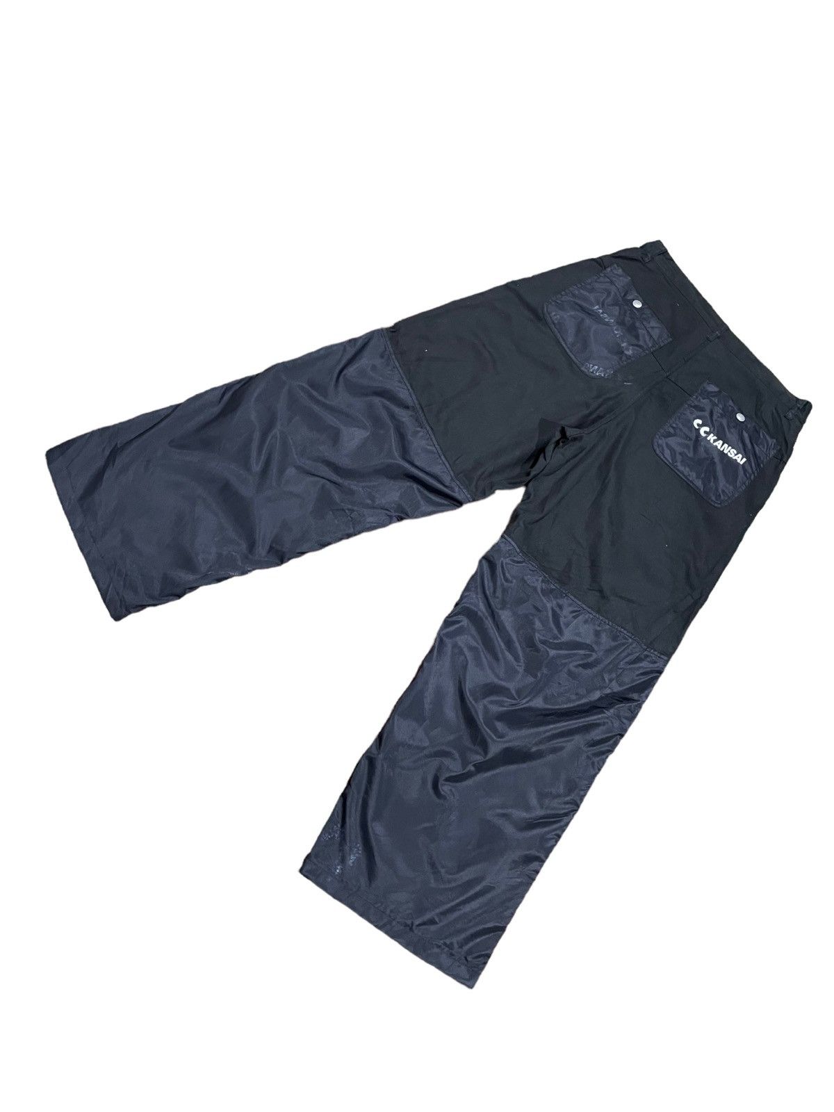 If Six Was Nine Kansai Yamamoto Futuristic Dual Nylon/Cotton Baggy Pants Size US 32 / EU 48 - 12 Thumbnail
