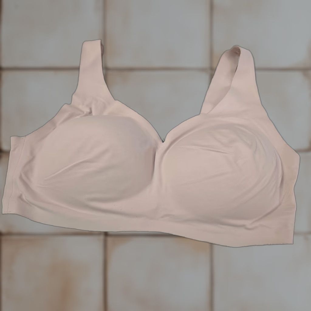 Victorias Secret Vintage Victoria's Secret Wireless Bralette Bra 38Ddd Pink Lightly Lined Womens