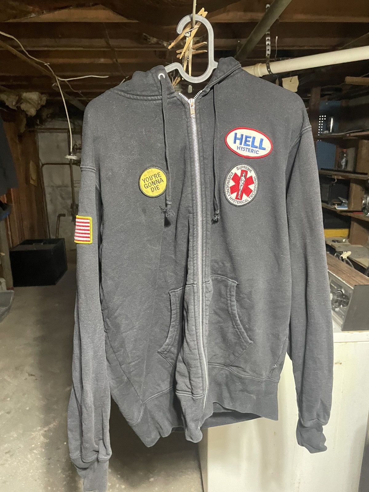 Hysteric Glamour × Supreme Supreme Hysteric Glamour Patches Zip Up Size US M / EU 48-50 / 2 - 1 Thumbnail