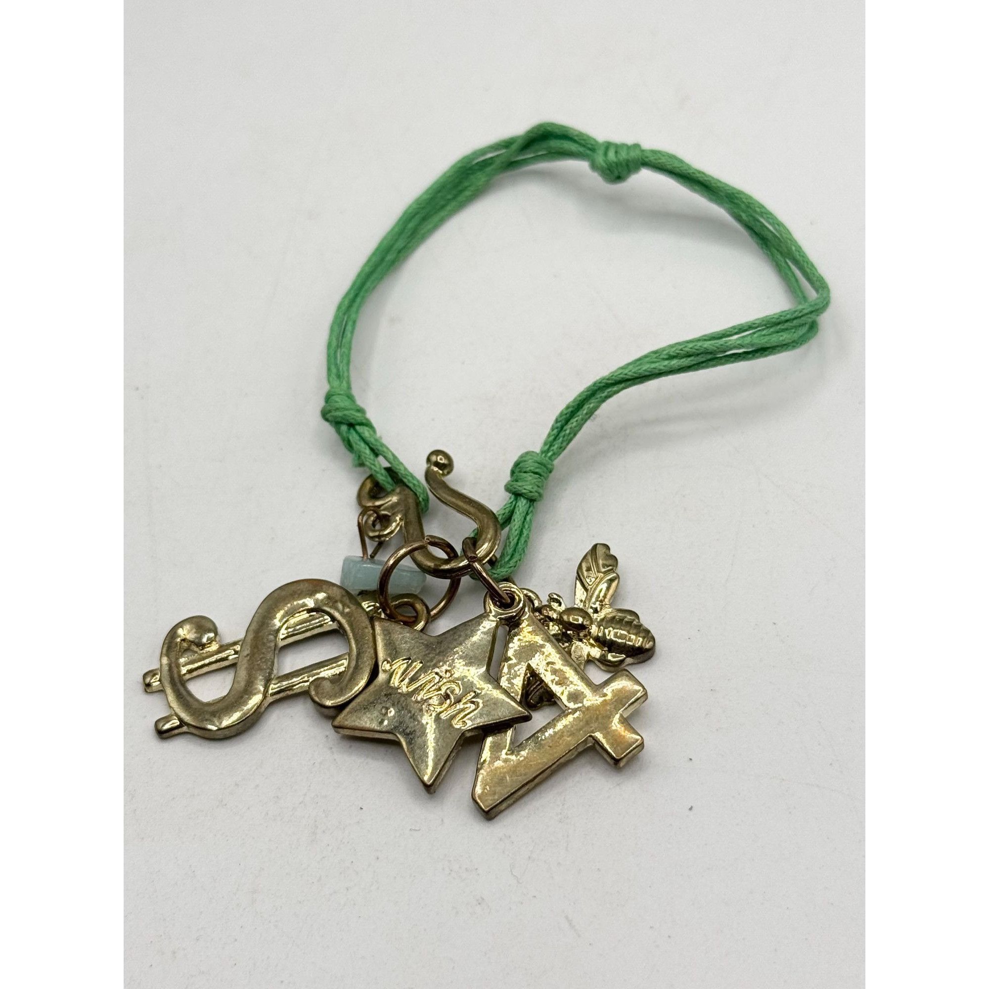 Other Green gold tone wish charm bracelet Size ONE SIZE - 3 Thumbnail