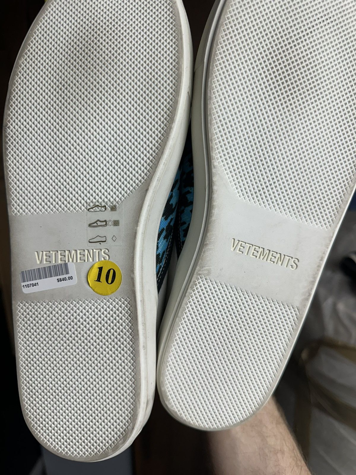 Vetements Vetements Blue Slip On Sneakers New Size US 10 / EU 43 - 3 Thumbnail