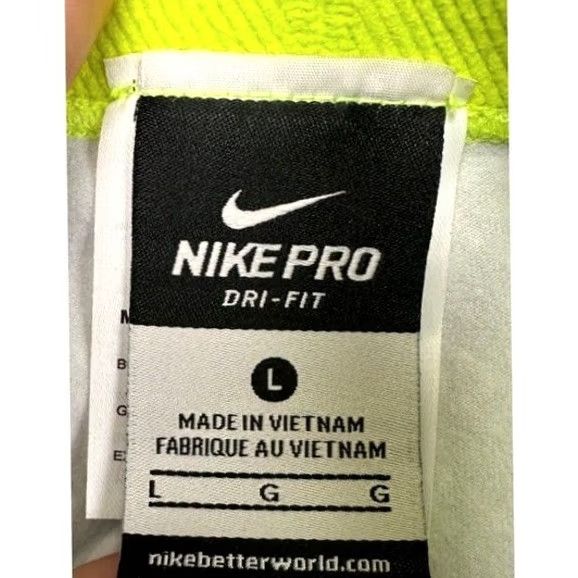 Nike Nike Pro Legging Pants Women Large Dri-Fit Teal Geometric Athletic Ankle Pull On Size 36" / US 14 / IT 50 - 3 Thumbnail