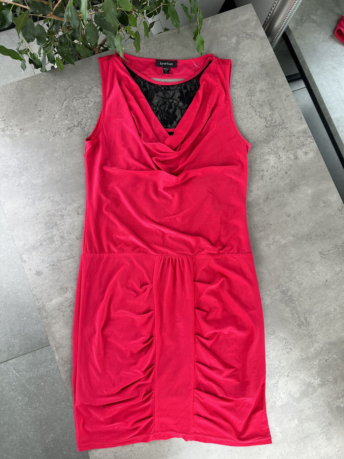 Bebe Pleated Mini Dress