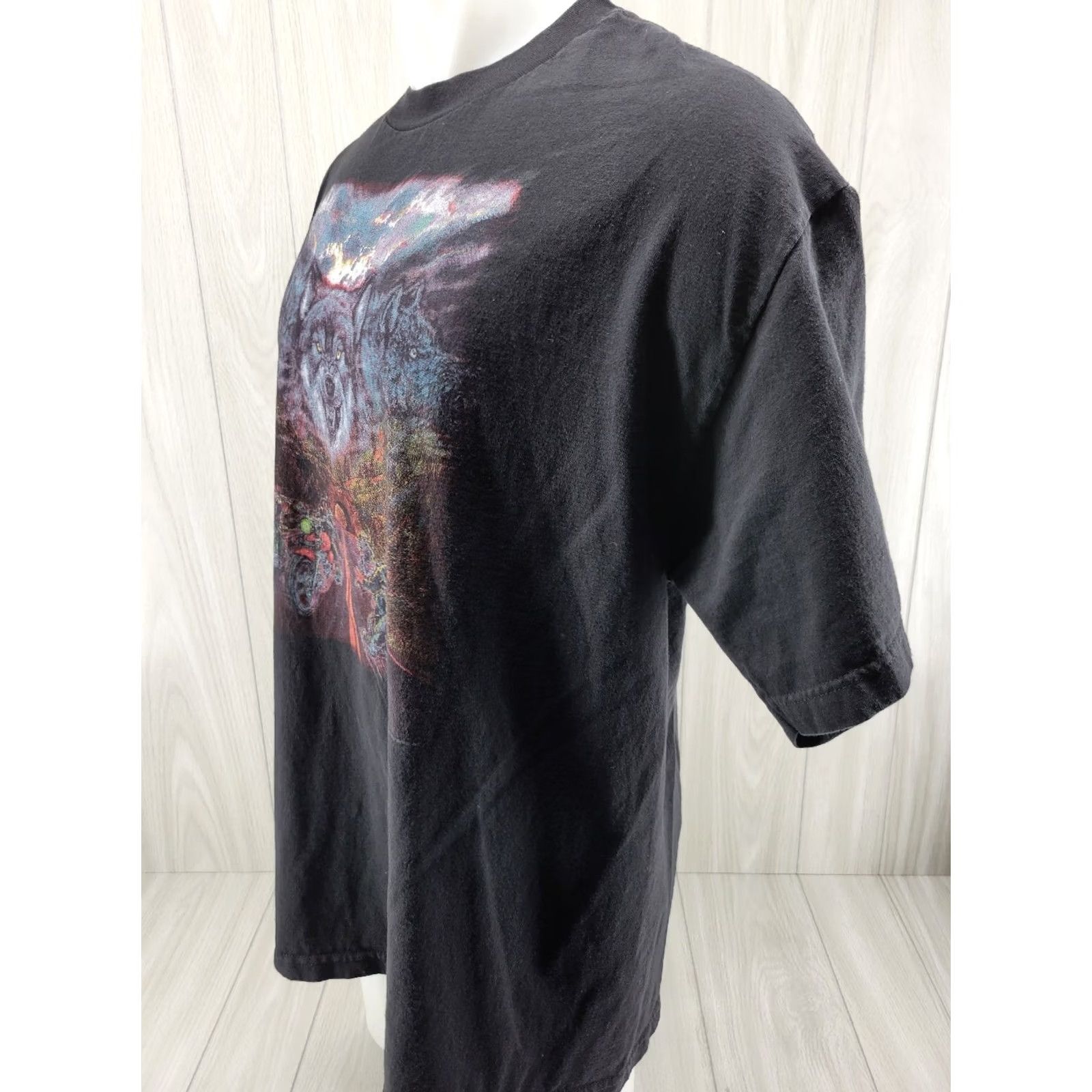 Vintage VINTAGE Roadrunner Custom Cycles Hobbs NM Mens Shirt Size XL Wolf Pack Shirt Size US XL / EU 56 / 4 - 3 Thumbnail