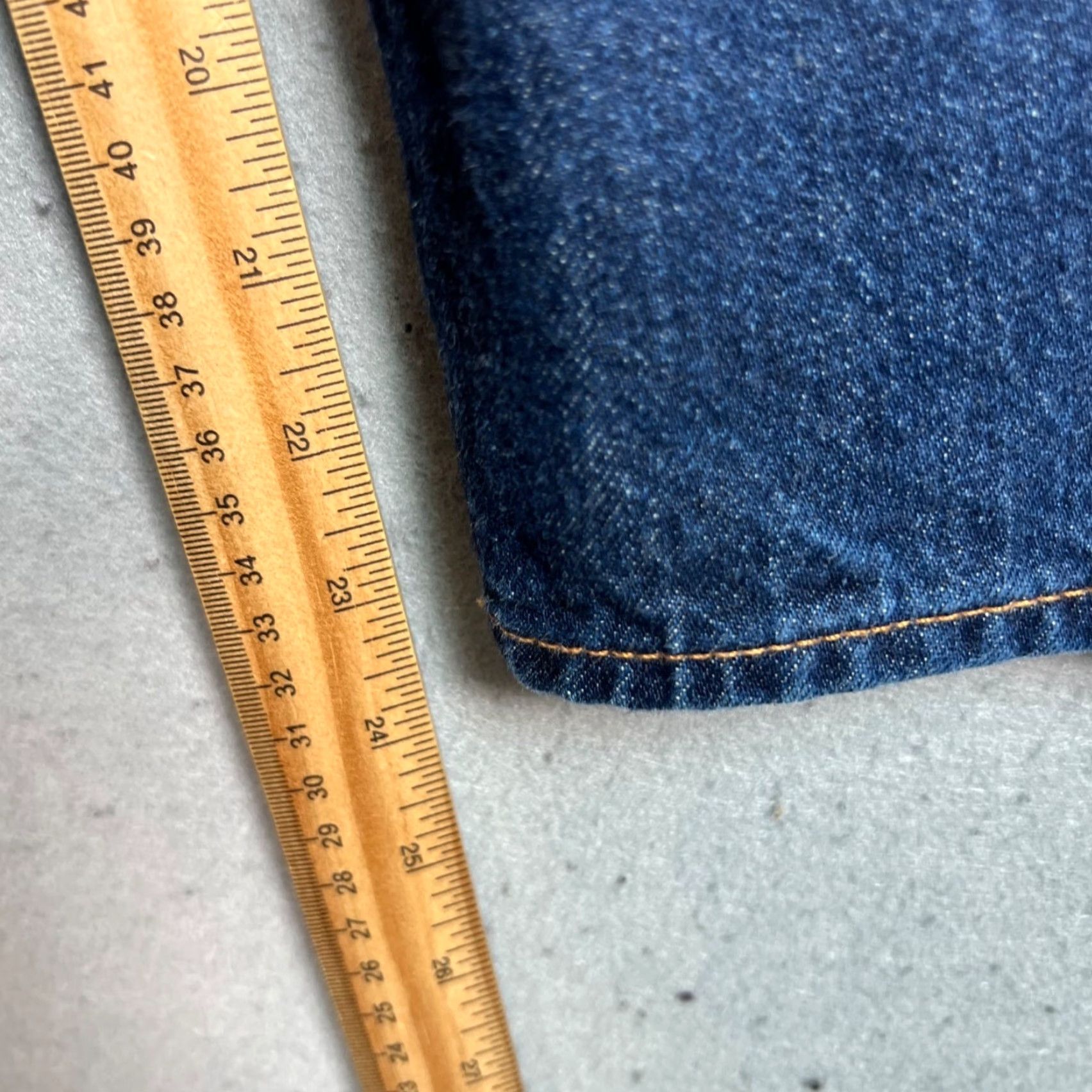 Muji MUJI Jeans WOMENS High-Waisted Blue Denim Straight Leg 27 in Waist 24 in Inseam Size 10 Cotton Vintage No Womens Size 32" / US 10 / IT 46 - 6 Thumbnail