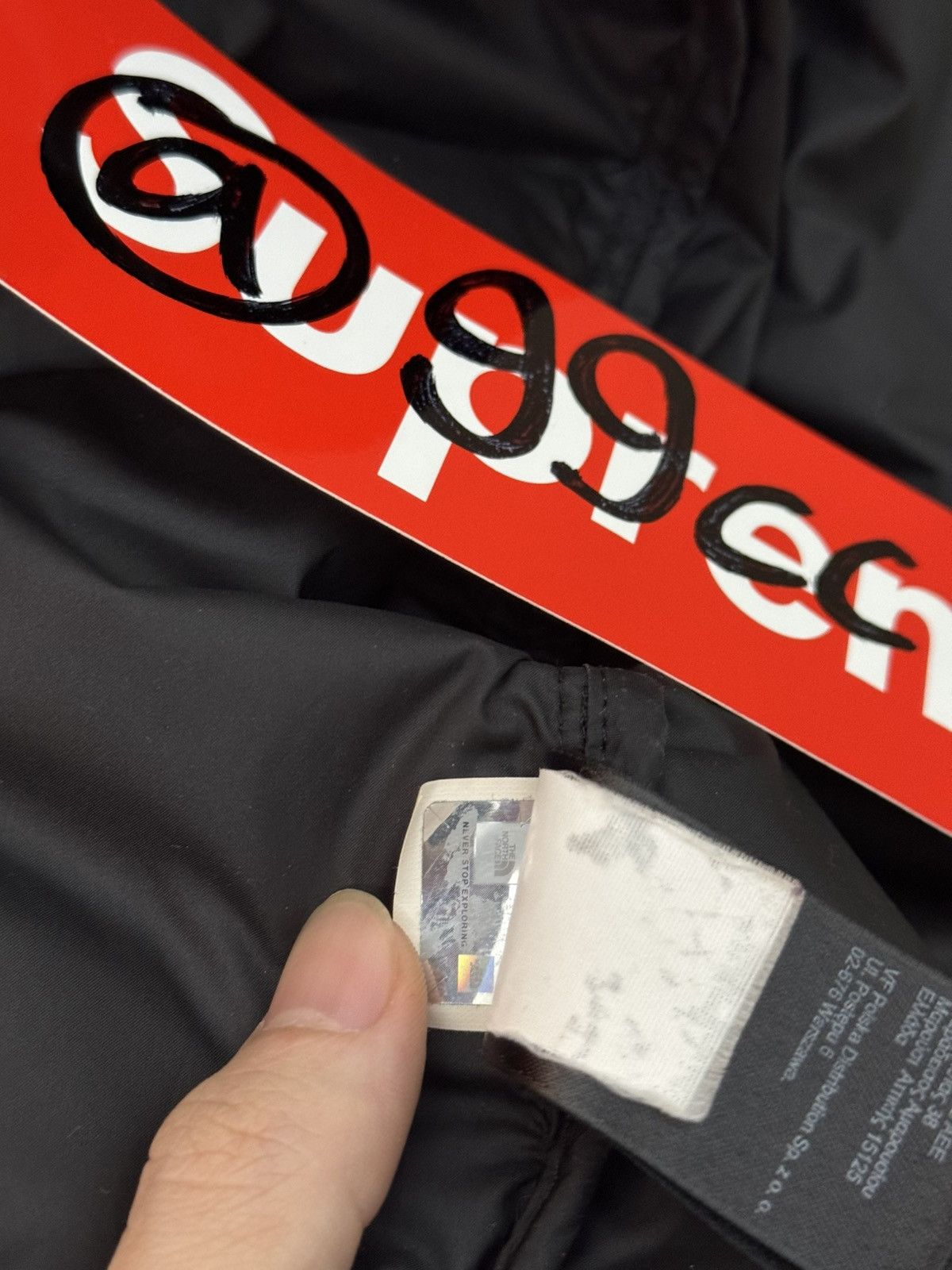 Supreme × The North Face Supreme TNF Orange Nuptse Jacket Size US M / EU 48-50 / 2 - 8 Thumbnail