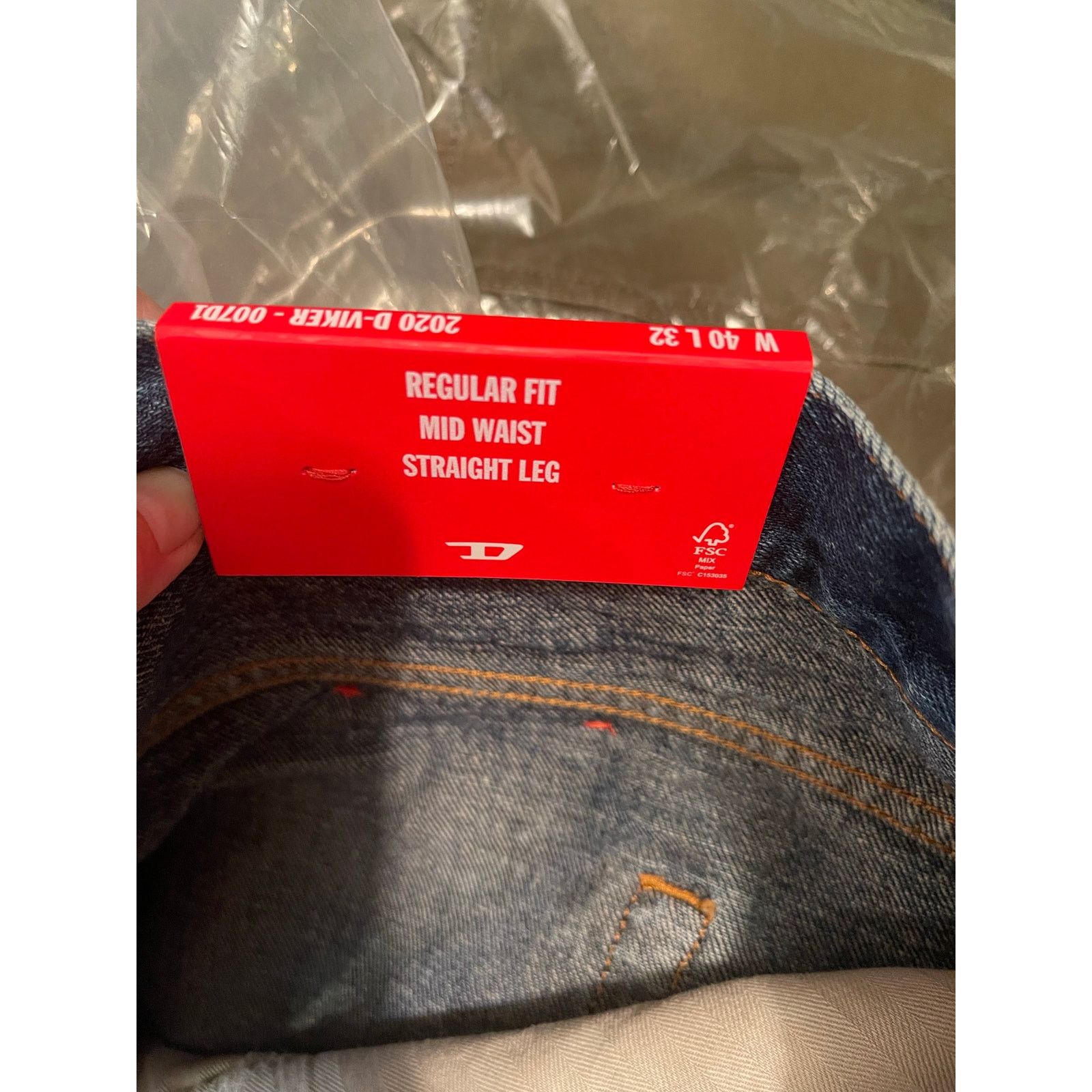 Diesel Diesel Men’s D-Viker L.32 Trouser Jeans NWT 40W 32L Size US 40 / EU 56 - 6 Thumbnail