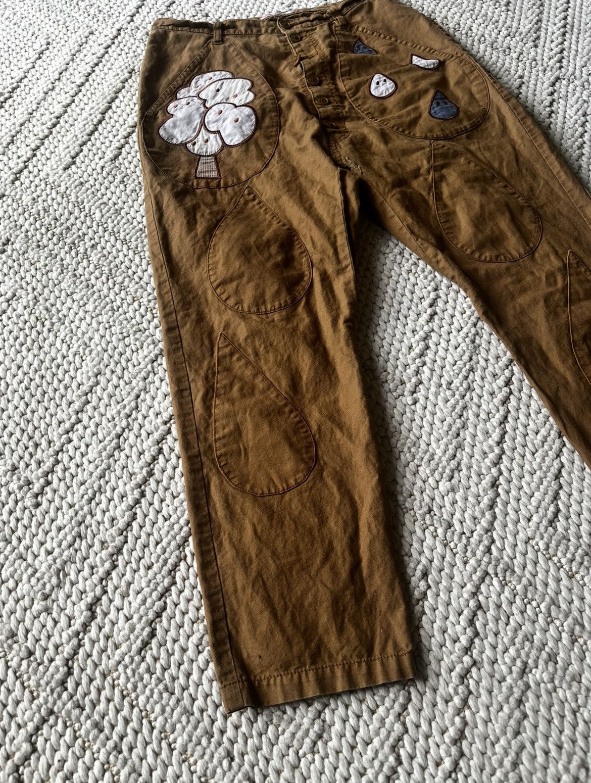 Ne-Net Ne-Net by Issey Miyake iconic tear drop embroidery pants Size US 32 / EU 48 - 4 Thumbnail