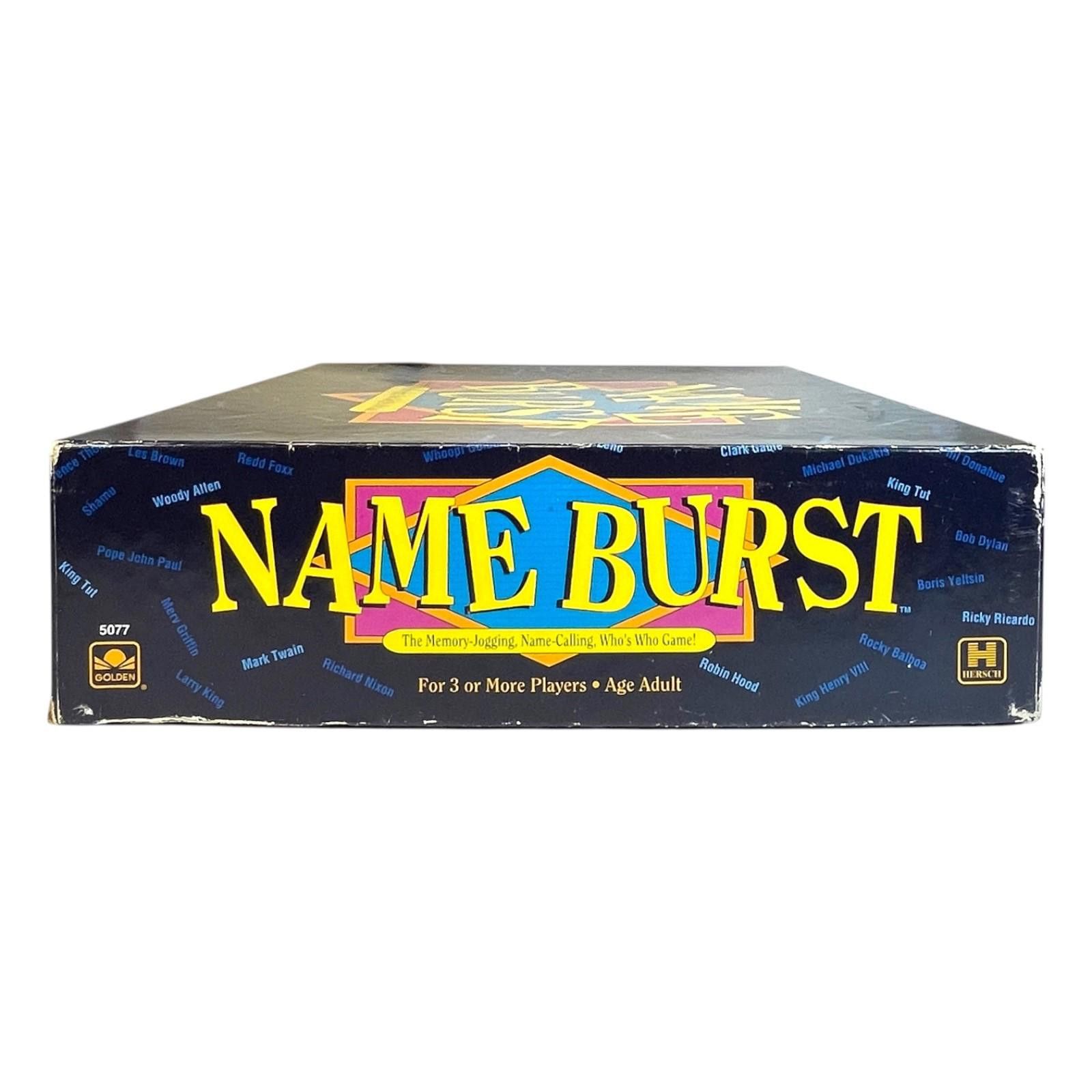 Other Vintage 1992 Name Burst Board Game Complete Trivia Game 90s Size ONE SIZE - 4 Thumbnail