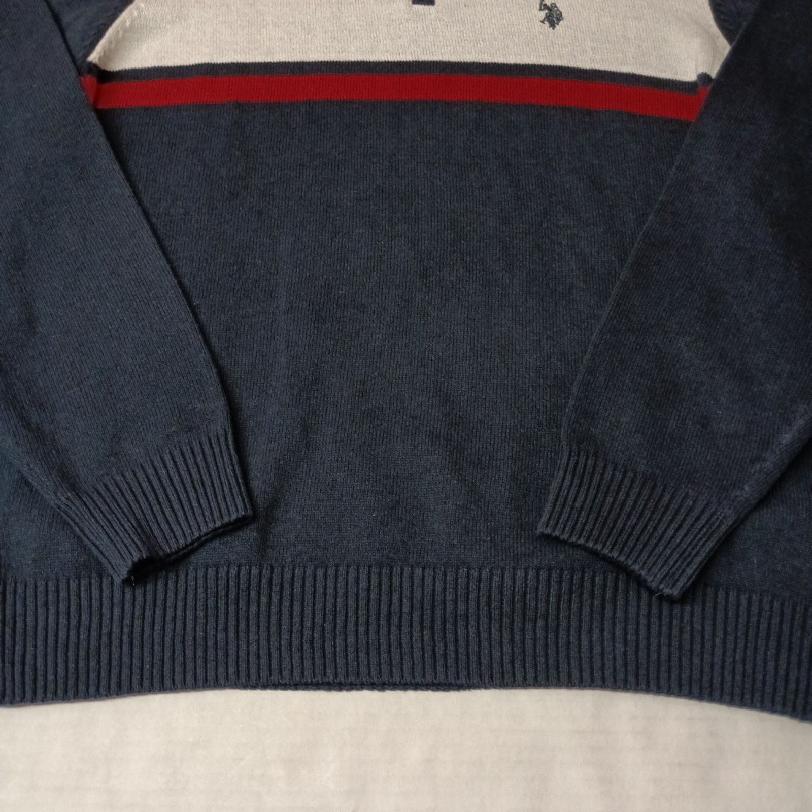 U.S. Polo Assn. U.S. Polo Assn. Sweater Men's Size XL Blue 1/4 Zip Pullover Size US XL / EU 56 / 4 - 2 Thumbnail