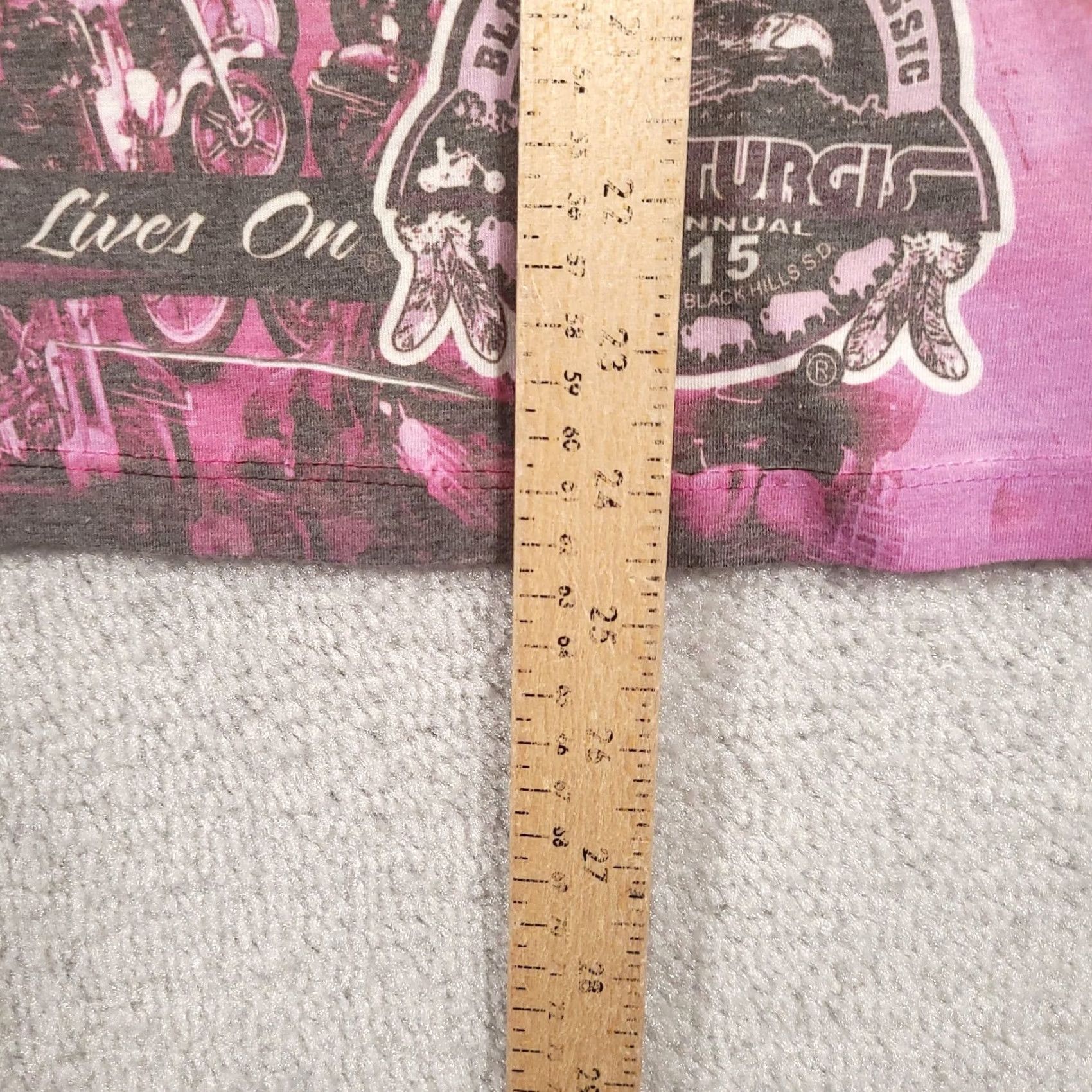Next Level Sturgis 2015 75th Anniversary Shirt Womens M Short Sleeve Pink Motorcycle Shirt Size M / US 6-8 / IT 42-44 - 6 Thumbnail