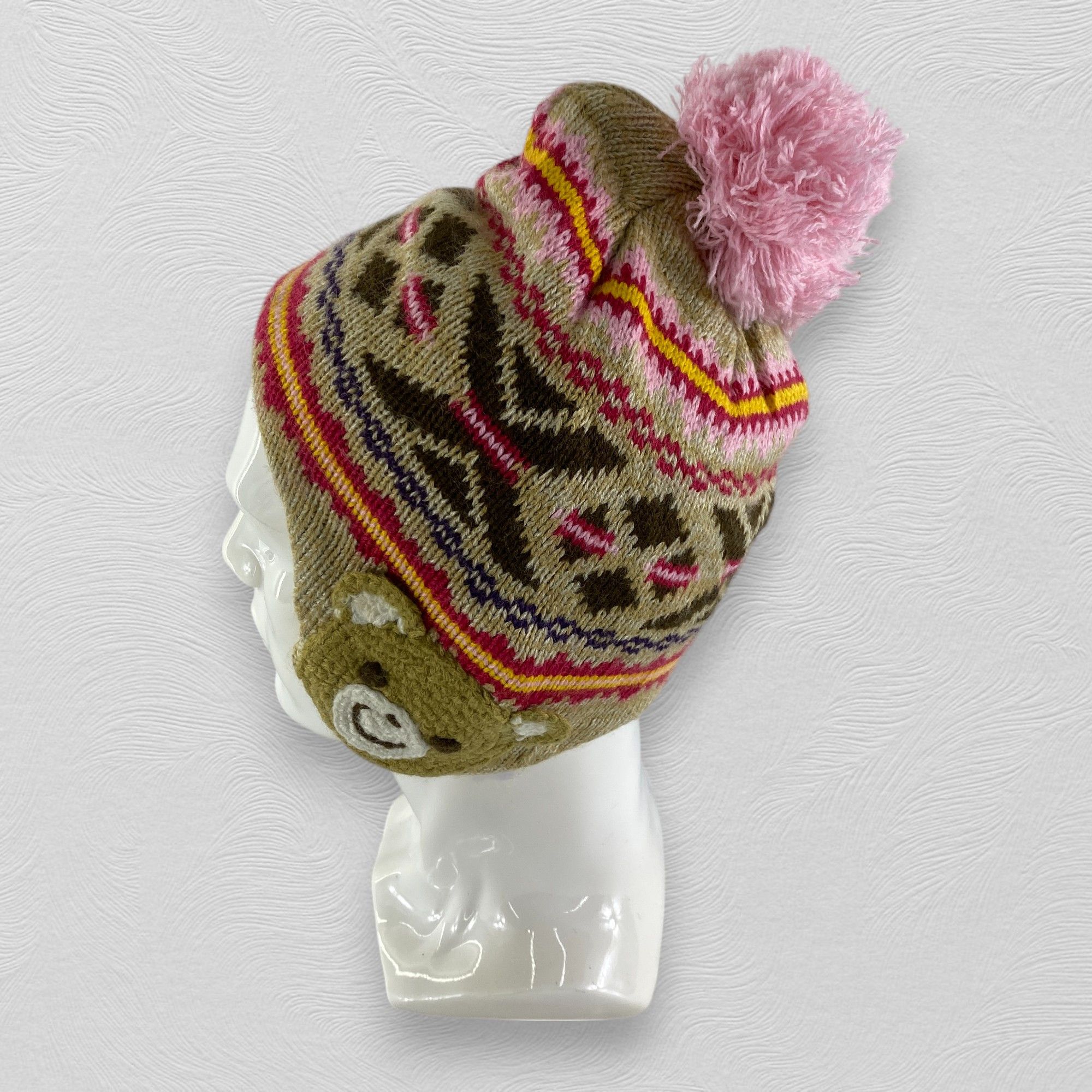 Japanese Brand Vintage Bear Art Snow Cap Hat Beanie -BN551 Size ONE SIZE - 1 Thumbnail