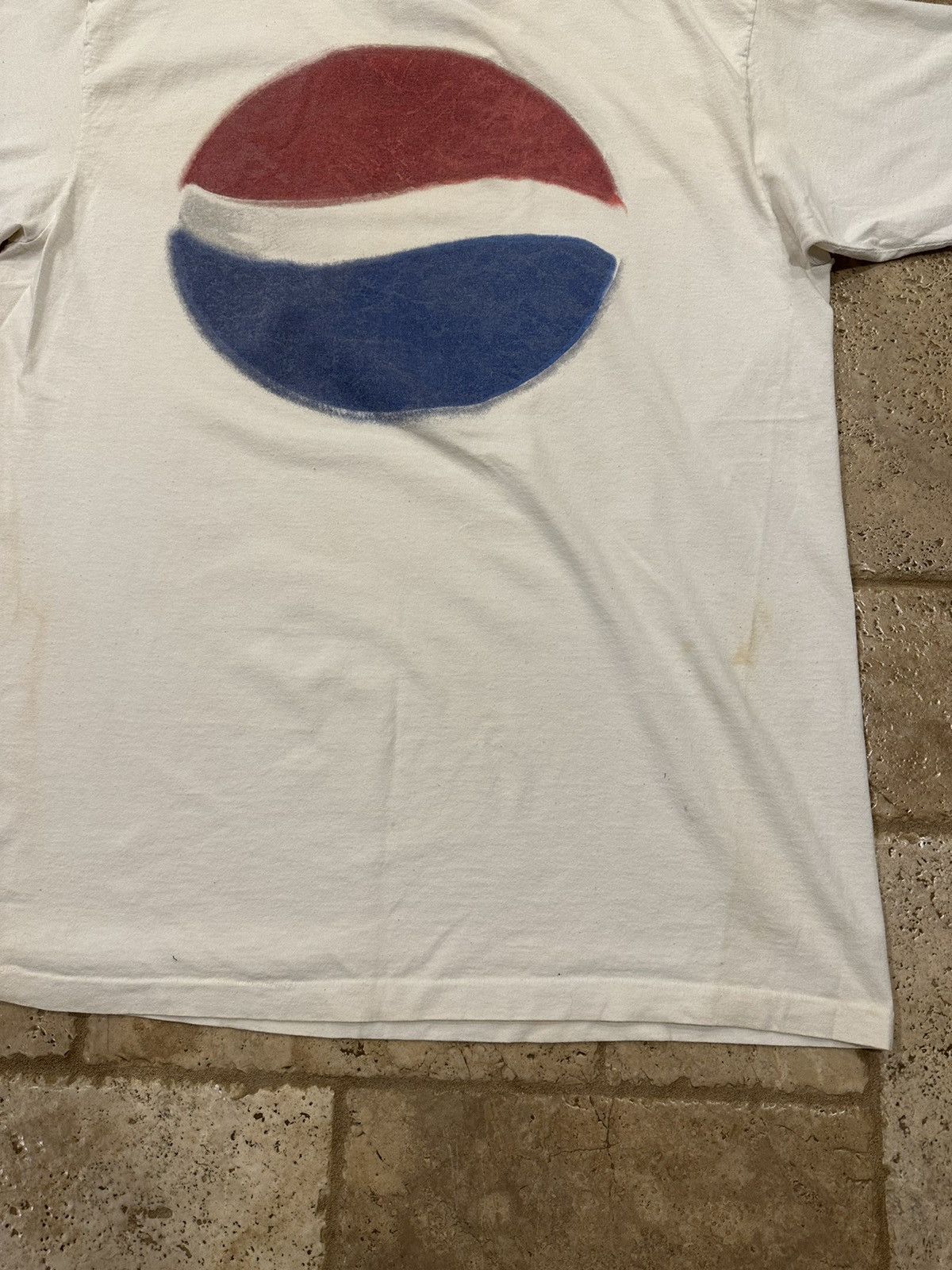 Pepsi × Vintage Vintage Pepsi White Logo Short Sleeve T-Shirt Size US XL / EU 56 / 4 - 9 Thumbnail