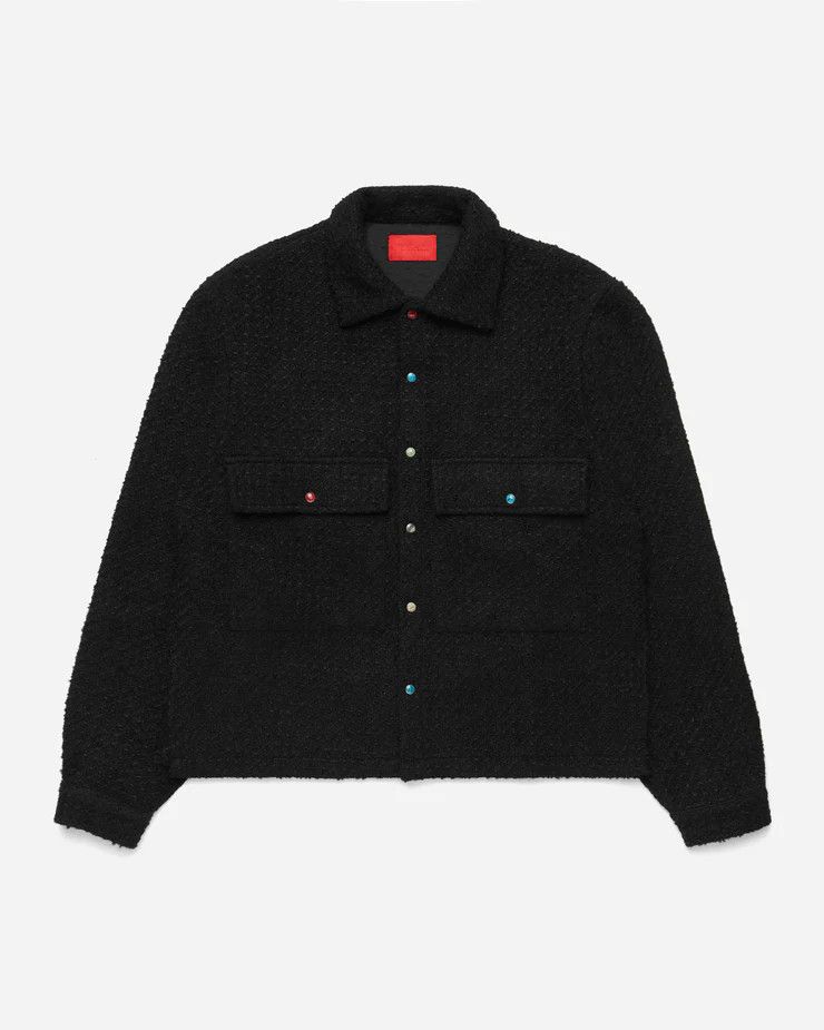 Fugazi Random Snap Tweed Overshirt Black Size US M / EU 48-50 / 2 - 1 Thumbnail