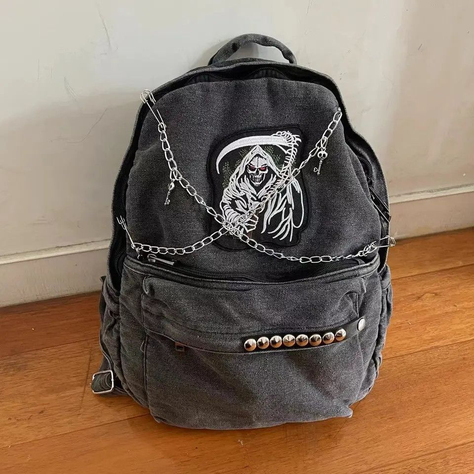 Vintage Denim Backpack Size ONE SIZE - 2 Thumbnail