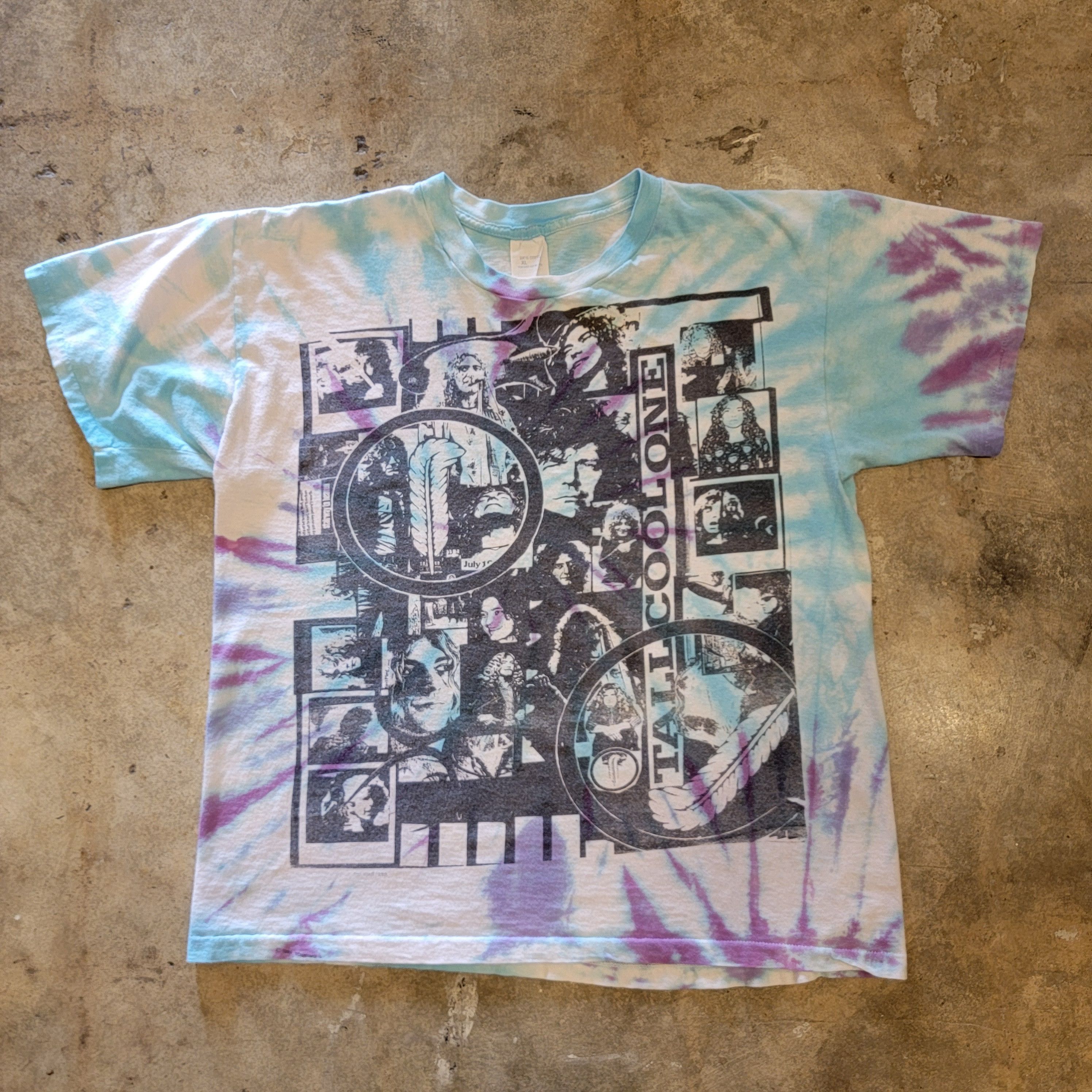 Led Zeppelin × Vintage Robert Plant Tie Dye Tee - Tall Cool One Size US L / EU 52-54 / 3 - 1 Thumbnail