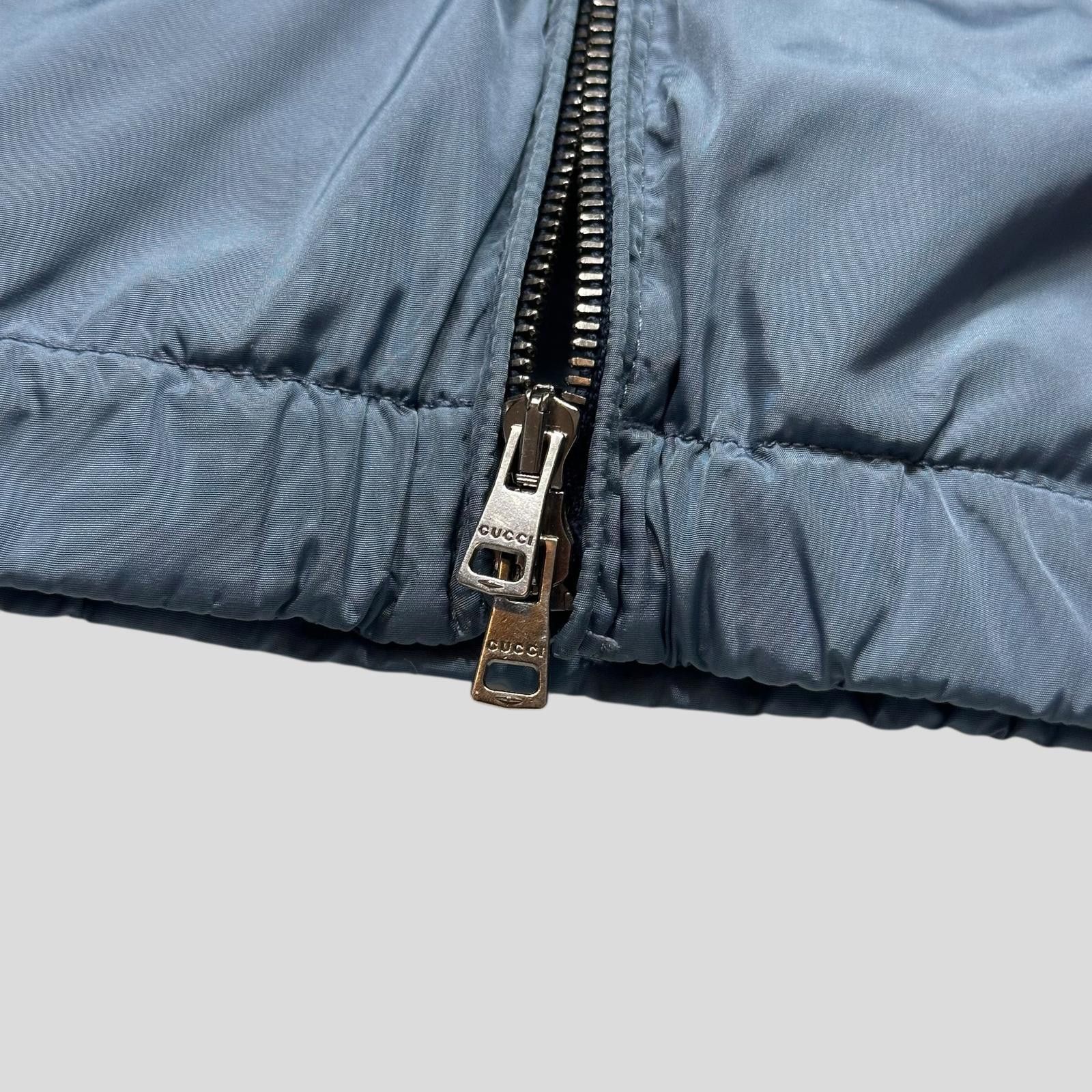 Gucci Gucci 2012 Baby Blue Stripe Seam Nylon Shimmer Jacket IT52 L Size US L / EU 52-54 / 3 - 7 Thumbnail