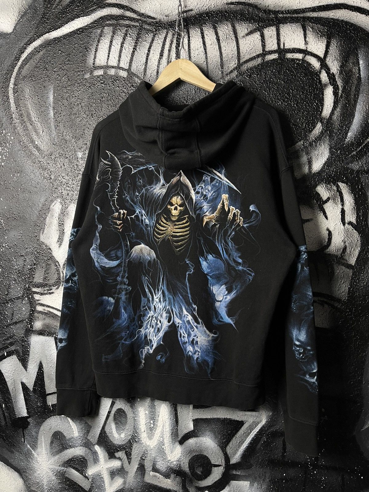 Other Spiral Direct Skull Big Logo Black Hoodie Men’s Size M Size US M / EU 48-50 / 2 - 2 Thumbnail