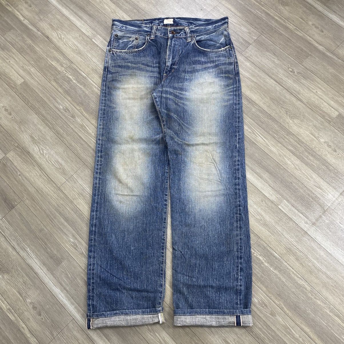 Edwin 1990s Vintage Edwin 505Z Selvedge Japan Faded Jeans 32x34 Size US 32 / EU 48 - 1 Thumbnail