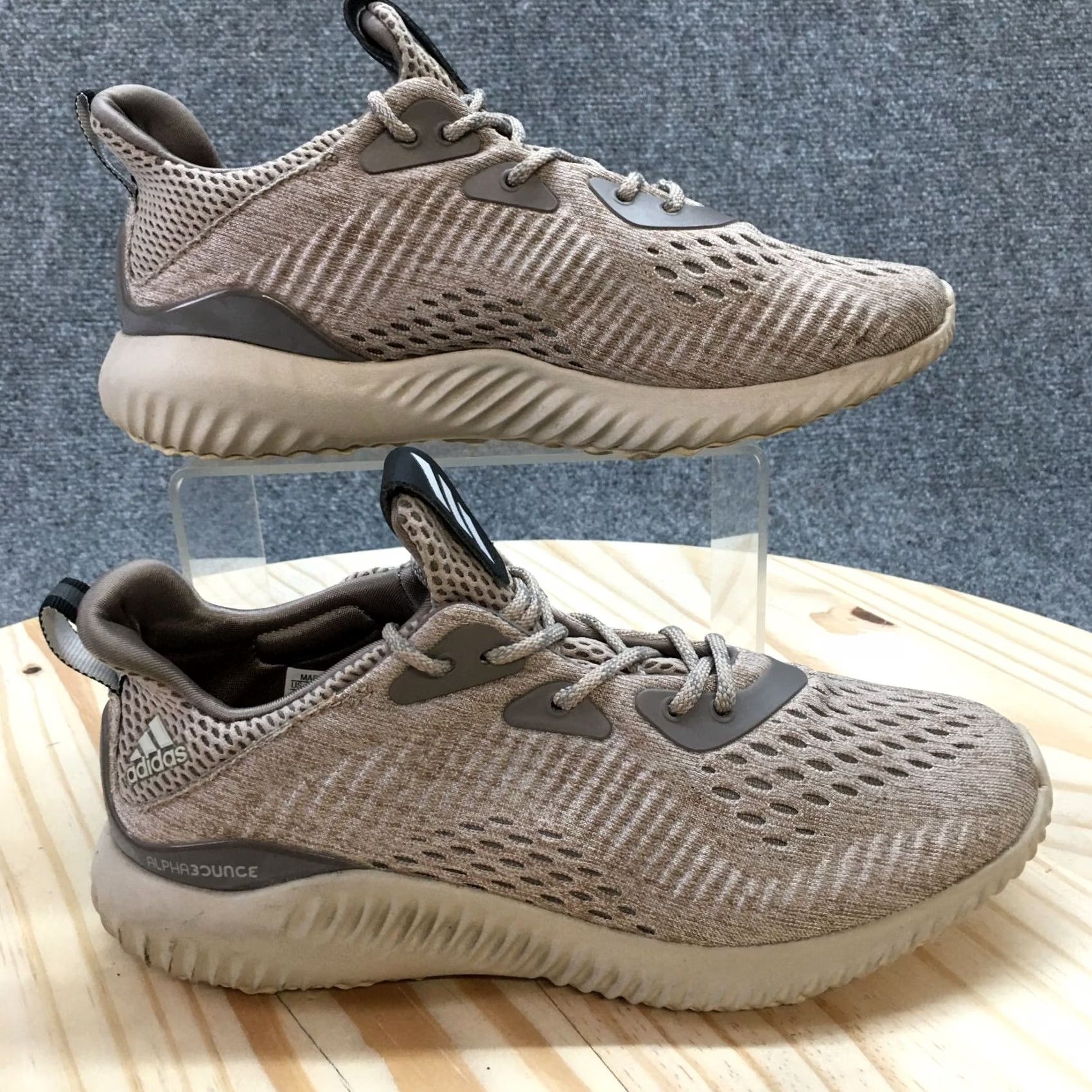 Adidas Adidas Sneaker Womens 6 Brown Alphabounce Athletic Running Lace Up Casual BW0325 Size US 6 / IT 36 - 2 Thumbnail
