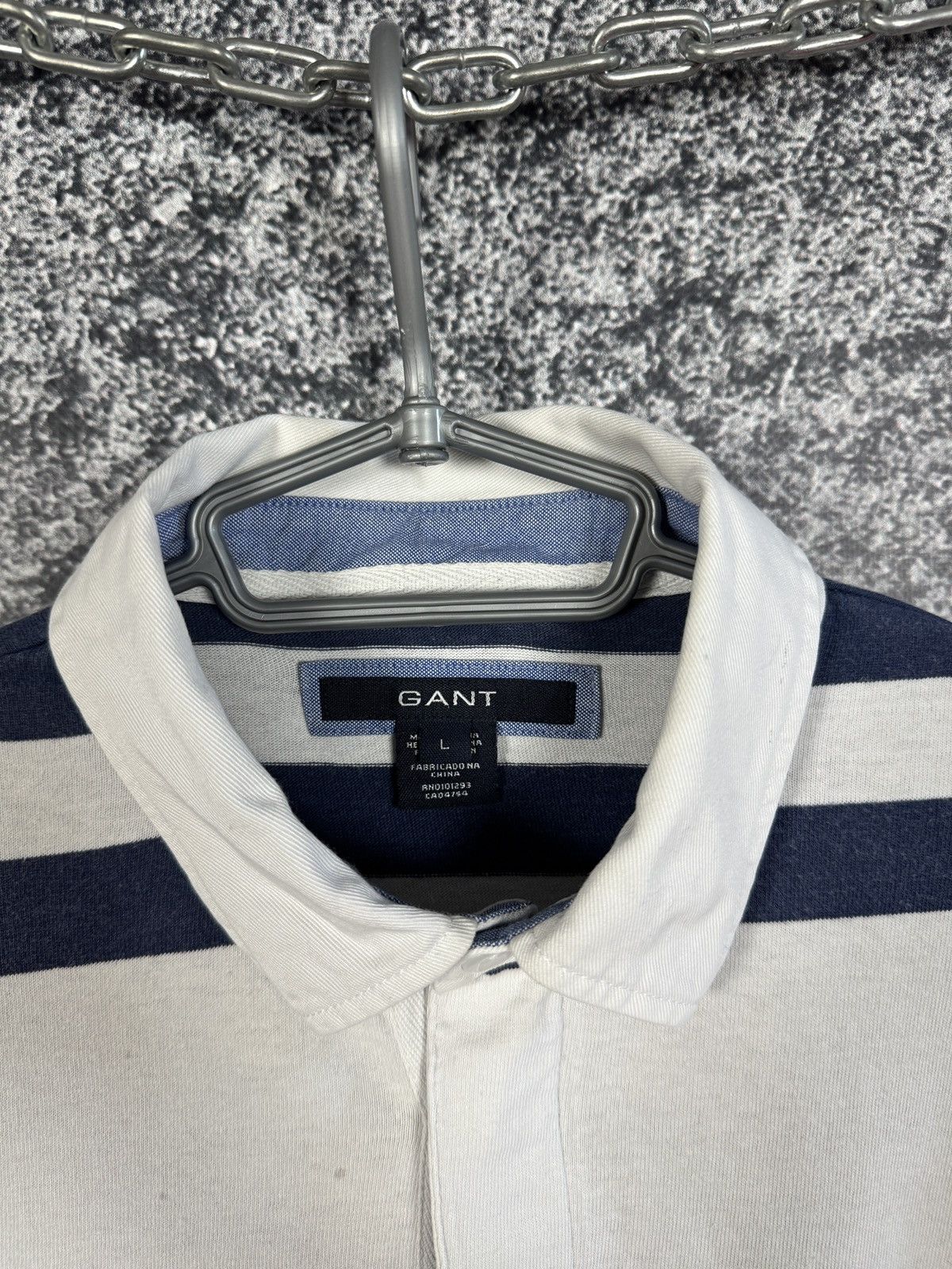 Gant Gant Vintage Rugby Shirt Striped Long Sleeve Polo Crest Logo Size US L / EU 52-54 / 3 - 8 Thumbnail