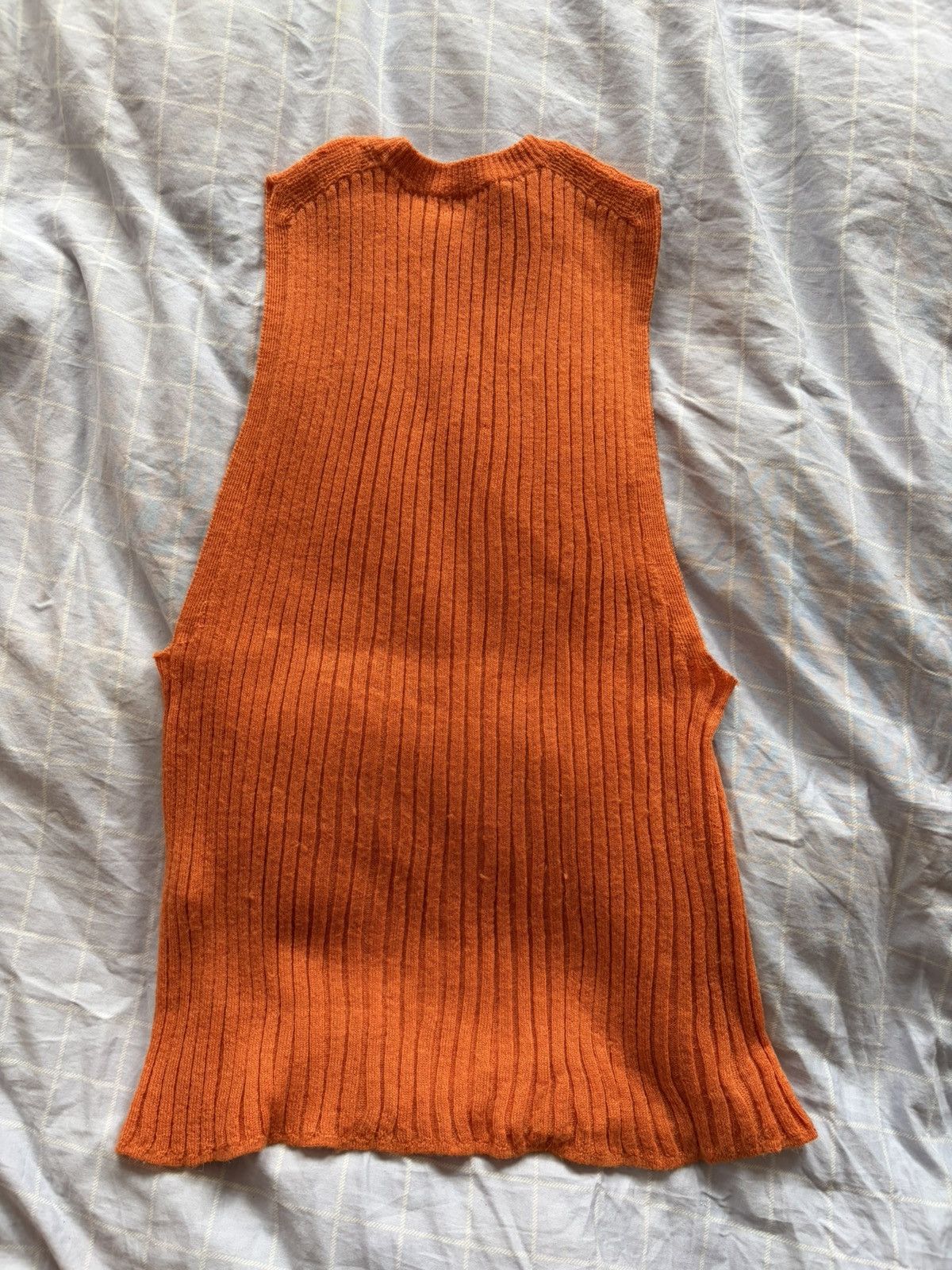 Acne Studios orange ribbed knit tank top Acne Studios Size US XS / EU 42 / 0 - 2 Thumbnail