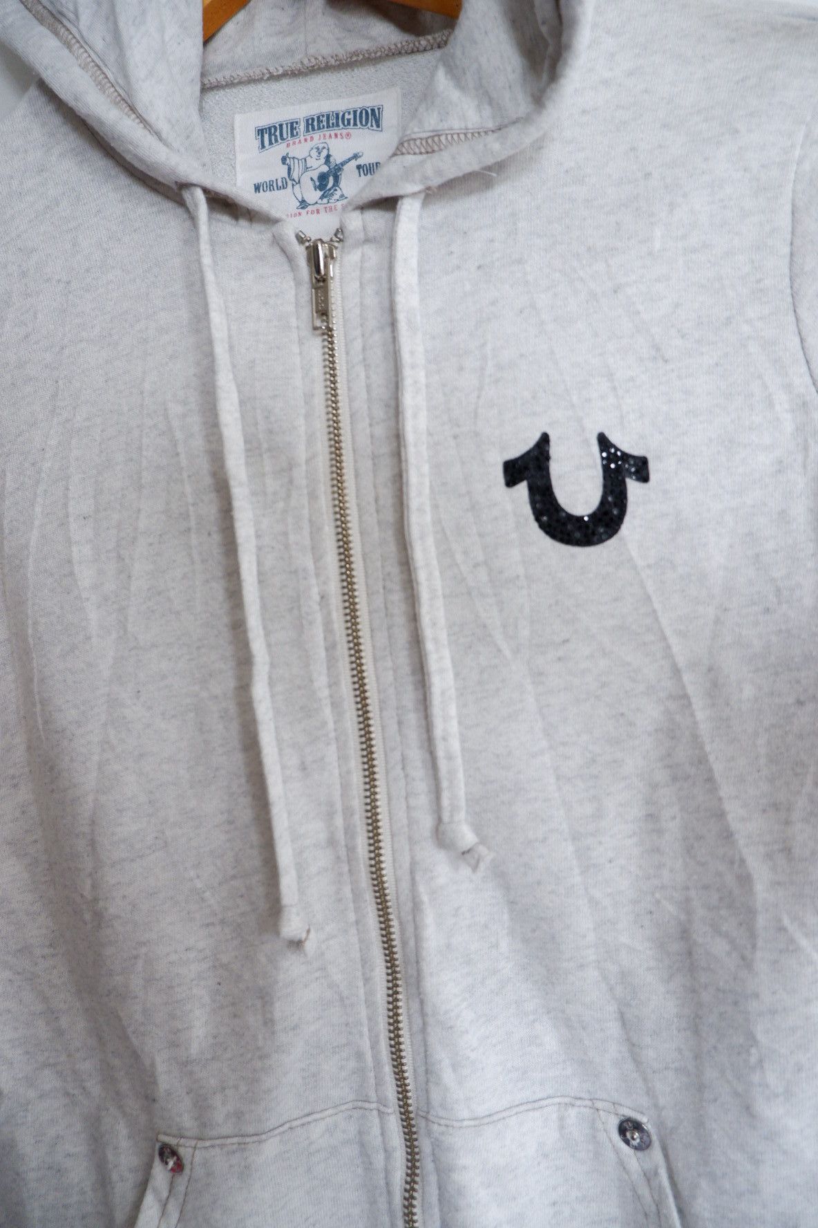 True Religion True Religion Swarovski Logo Hoodie Size S / US 4 / IT 40 - 4 Thumbnail