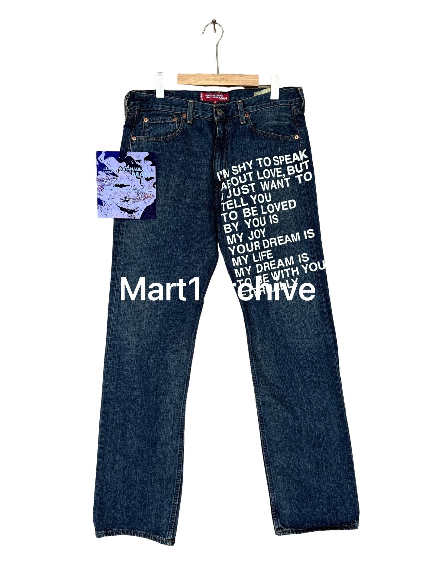 Junya Watanabe × Levi's Junya Watanabe x Levi's Poem Print Jeans US 33 Size US 33 - 1 Thumbnail