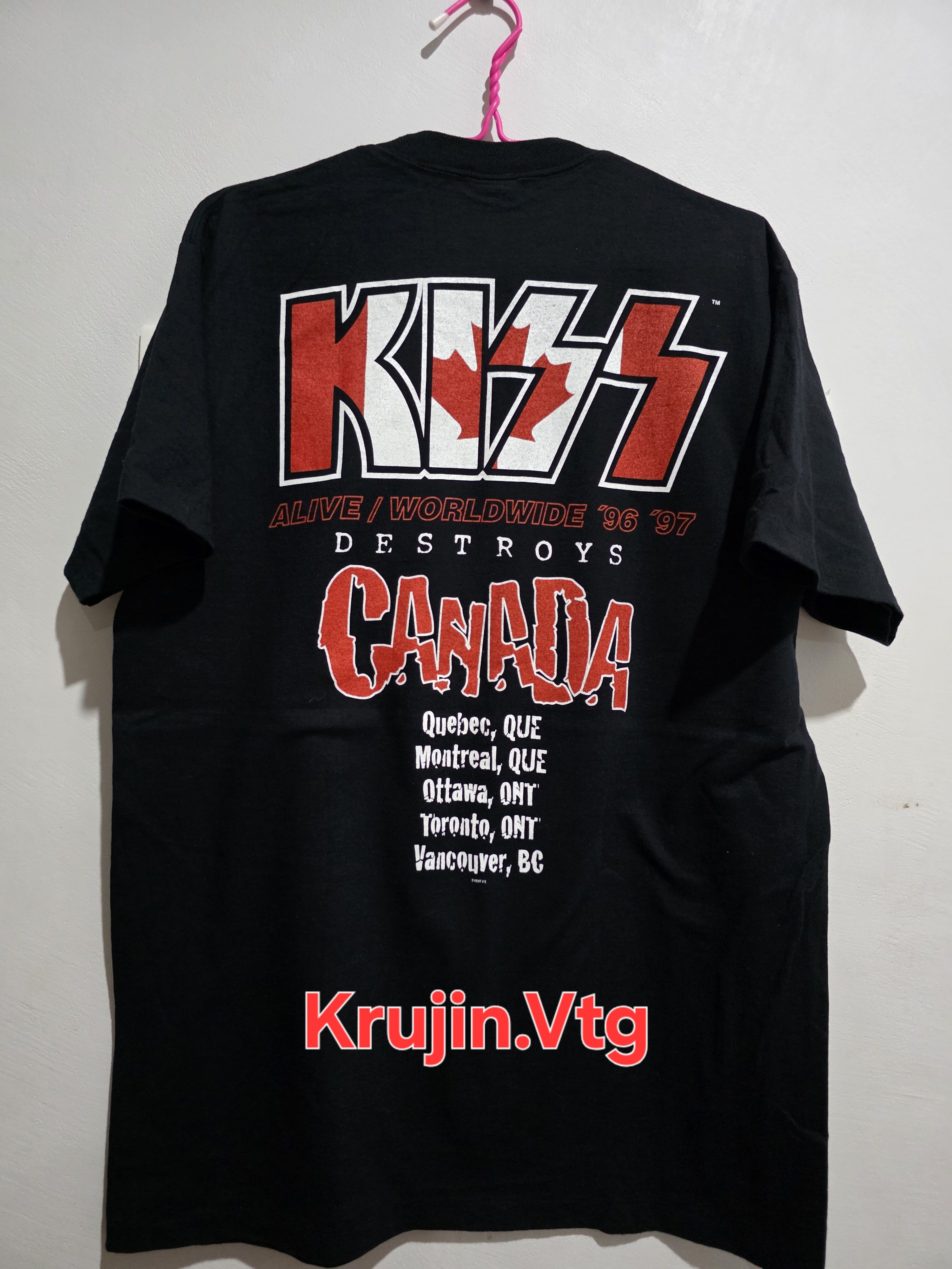 Other KISS t-shirt "Destroys Canada" design from their Alive Size US L / EU 52-54 / 3 - 5 Thumbnail