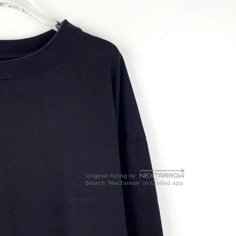 Vetements Vetements Black logo lettering embroidered cotton long-sle Size US M / EU 48-50 / 2 - 3 Thumbnail