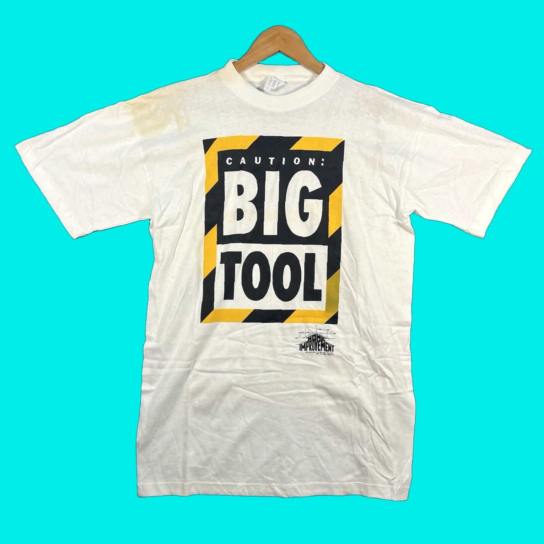 Vintage Vintage 90s Home Improvement TV show Tim the Tool Man Taylor T-Shirt Large Promo Mens Short Sleeve Crew Neck White Graphic Print Streetwear Size US L / EU 52-54 / 3 - 1 Thumbnail